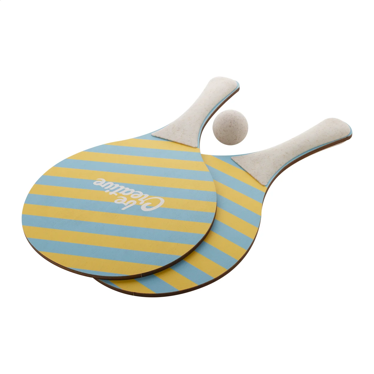 Individuelles Strandtennisset CreaShot, natur – Bild 9