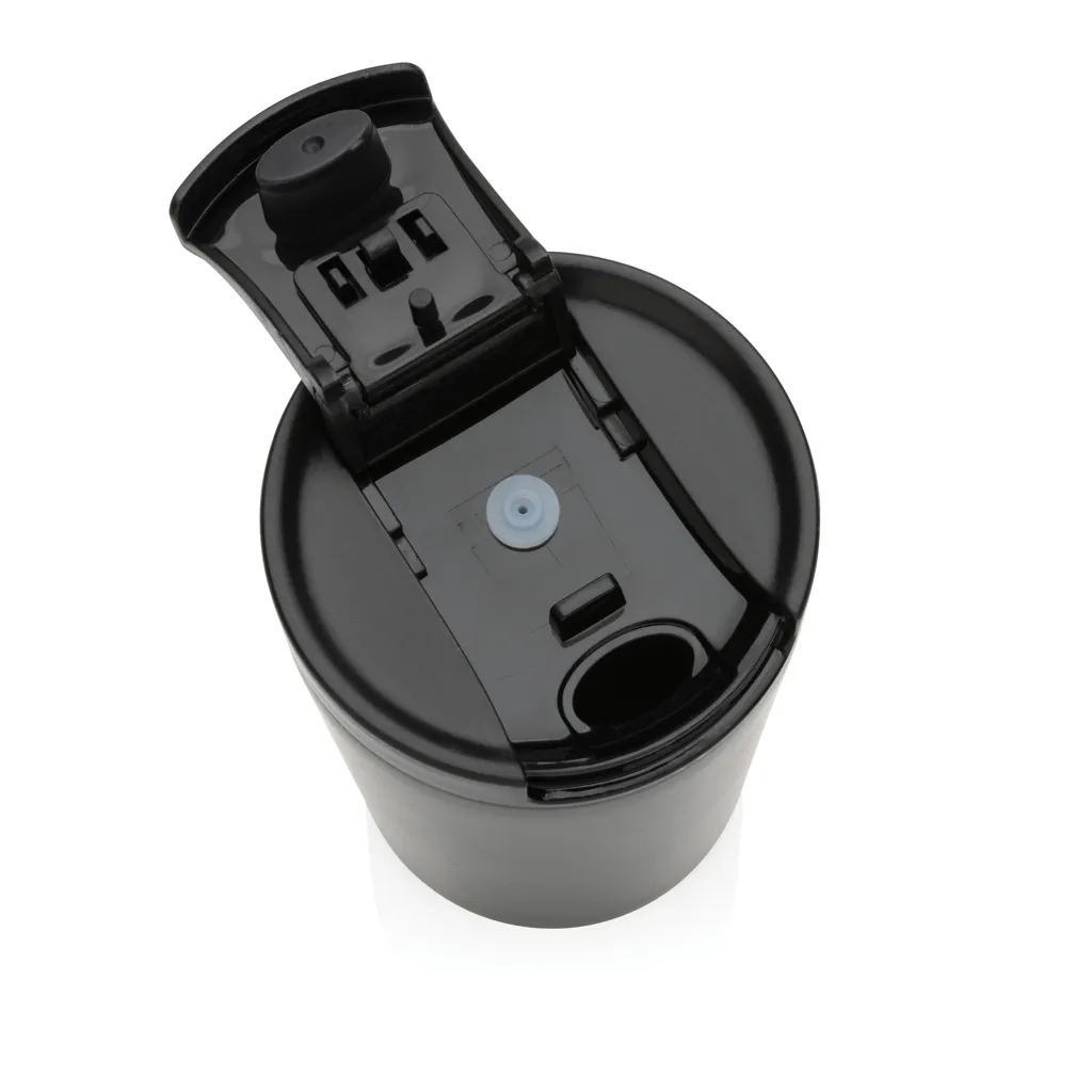Doppelwandiger Vakuum-Becher aus RCS recyceltem SS, schwarz – Bild 3