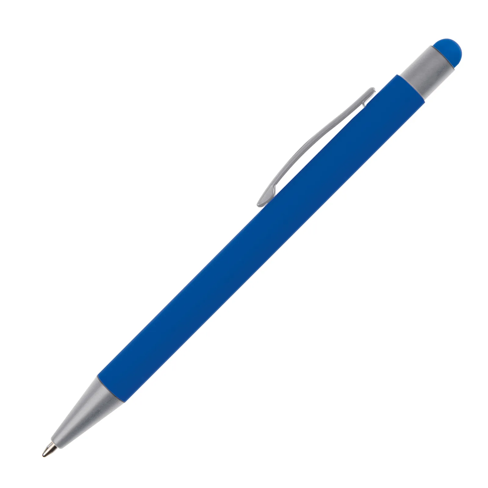 Metall Kugelschreiber mit Touch-Pen Rio, blau – Bild 2