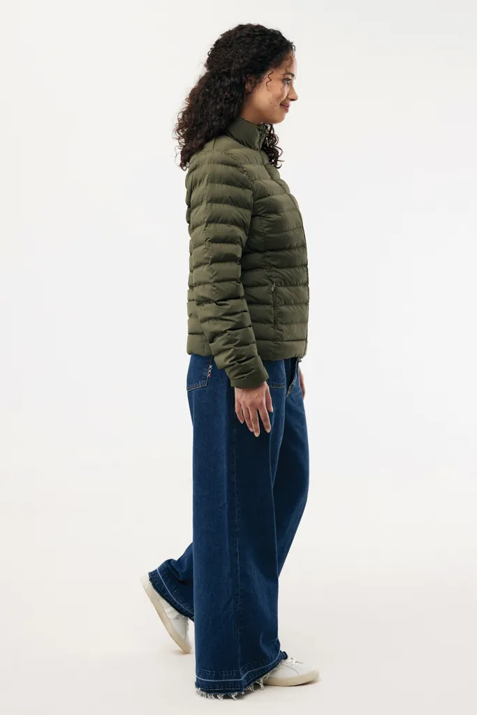 IQONIQ Maiko Damen Steppjacke aus recyceltem Polyester, khaki – Bild 6