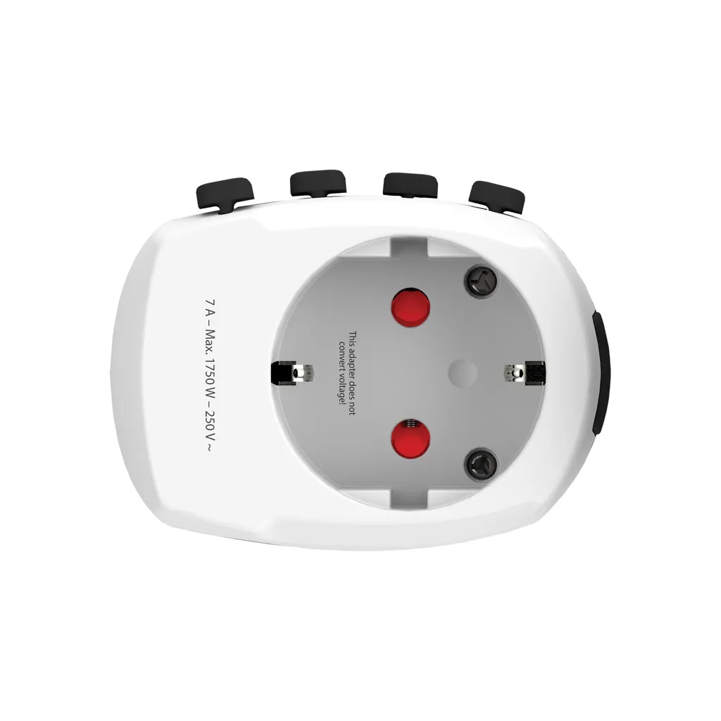 SKROSS Pro 3-Pole World Travel Adapter, weiß – Bild 3