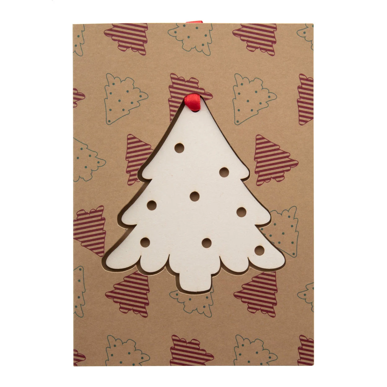 Weihnachtskarte TreeCard Eco, Stern, natur – Bild 4