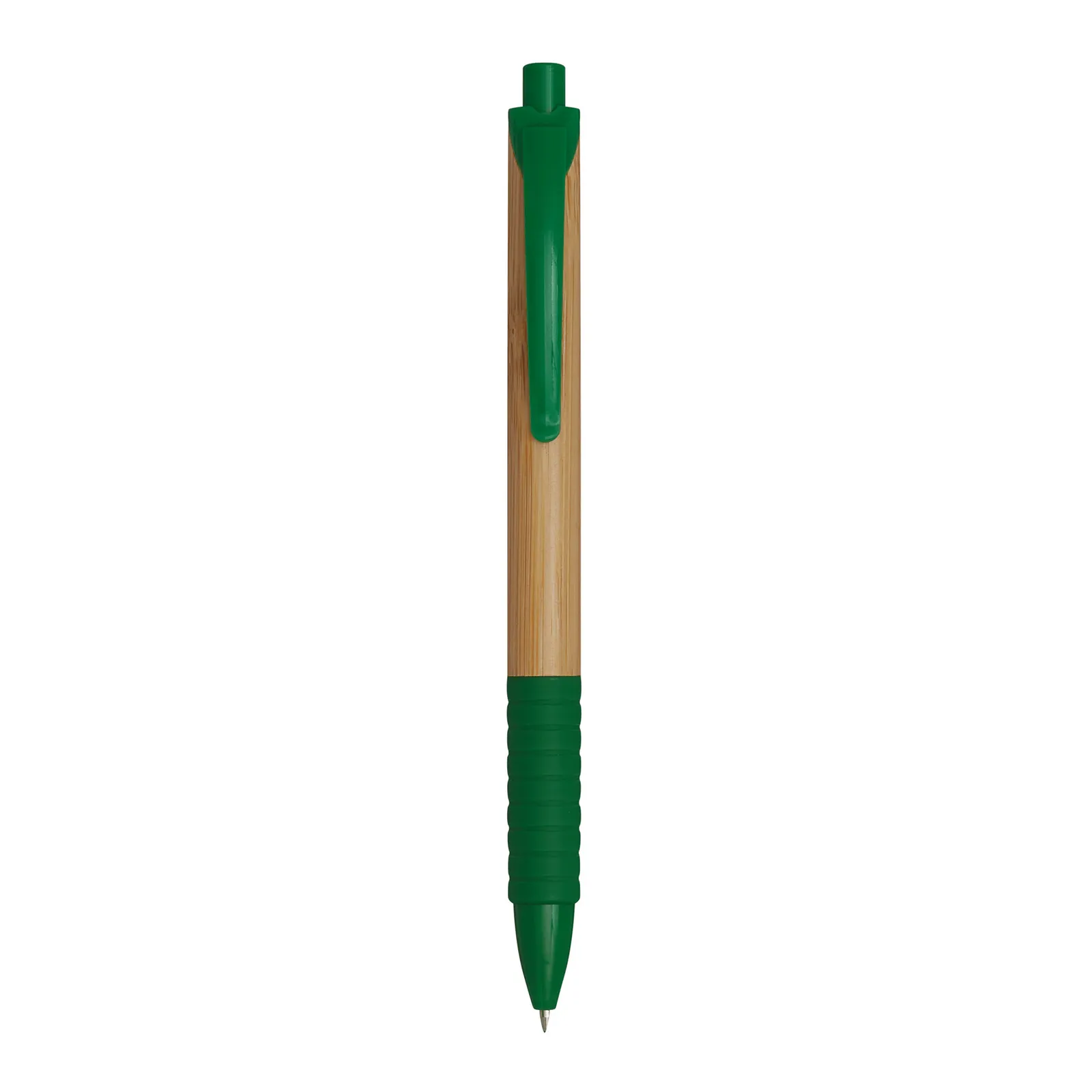 BAMBOO RUBBER - Kugelschreiber, braun, grün – Bild 2