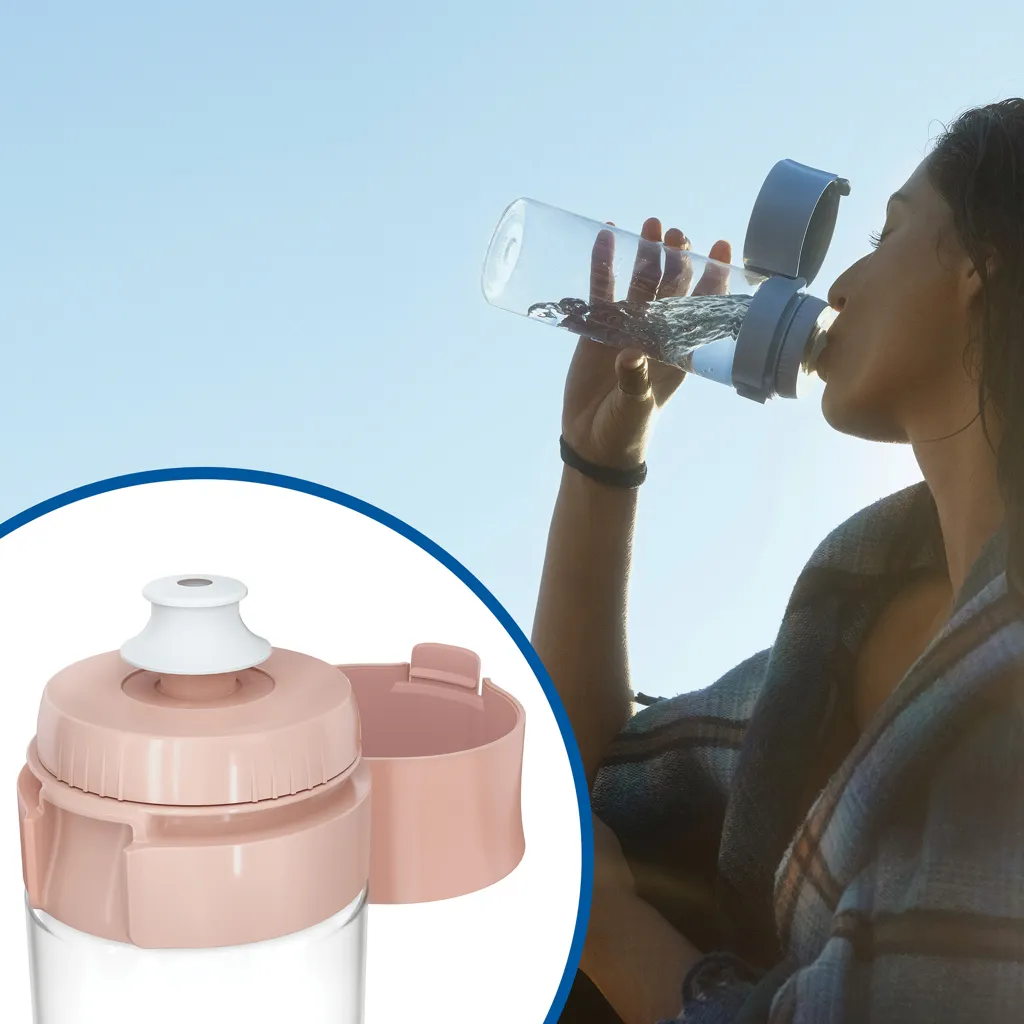 BRITA VITAL Wasserfilterflasche inkl. 2 Filter, 600ml, aprikose – Bild 5