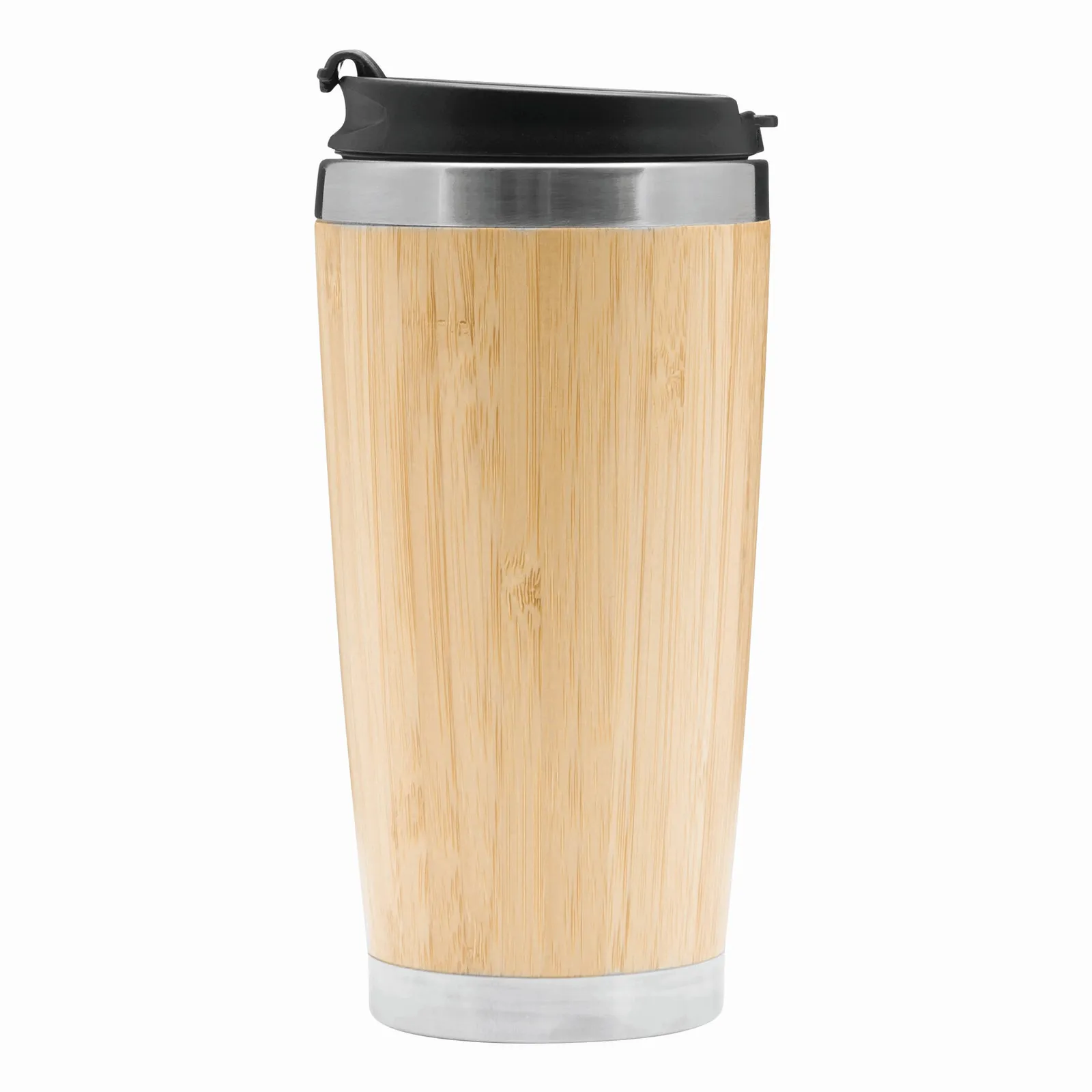 TAKE BAMBOO - Isolierbecher braun, schwarz, silber, braun, schwarz – Bild 3