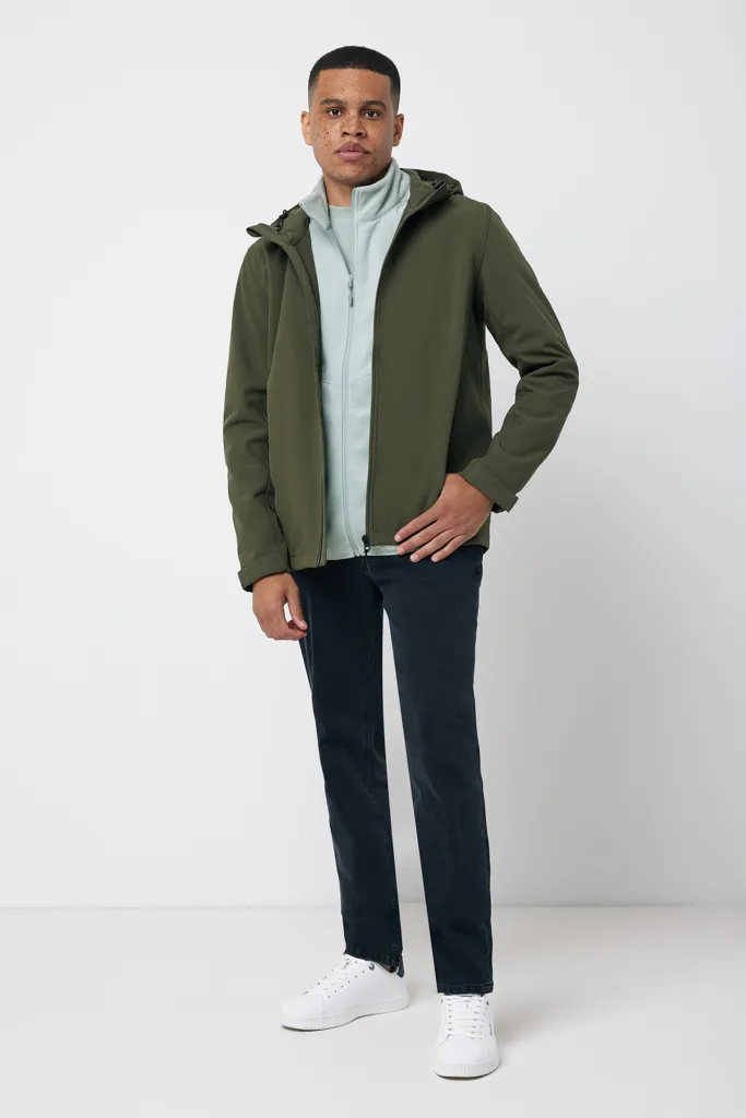 IQONIQ Makalu Herren Softshelljacke aus recyceltem Polyester, khaki – Bild 5