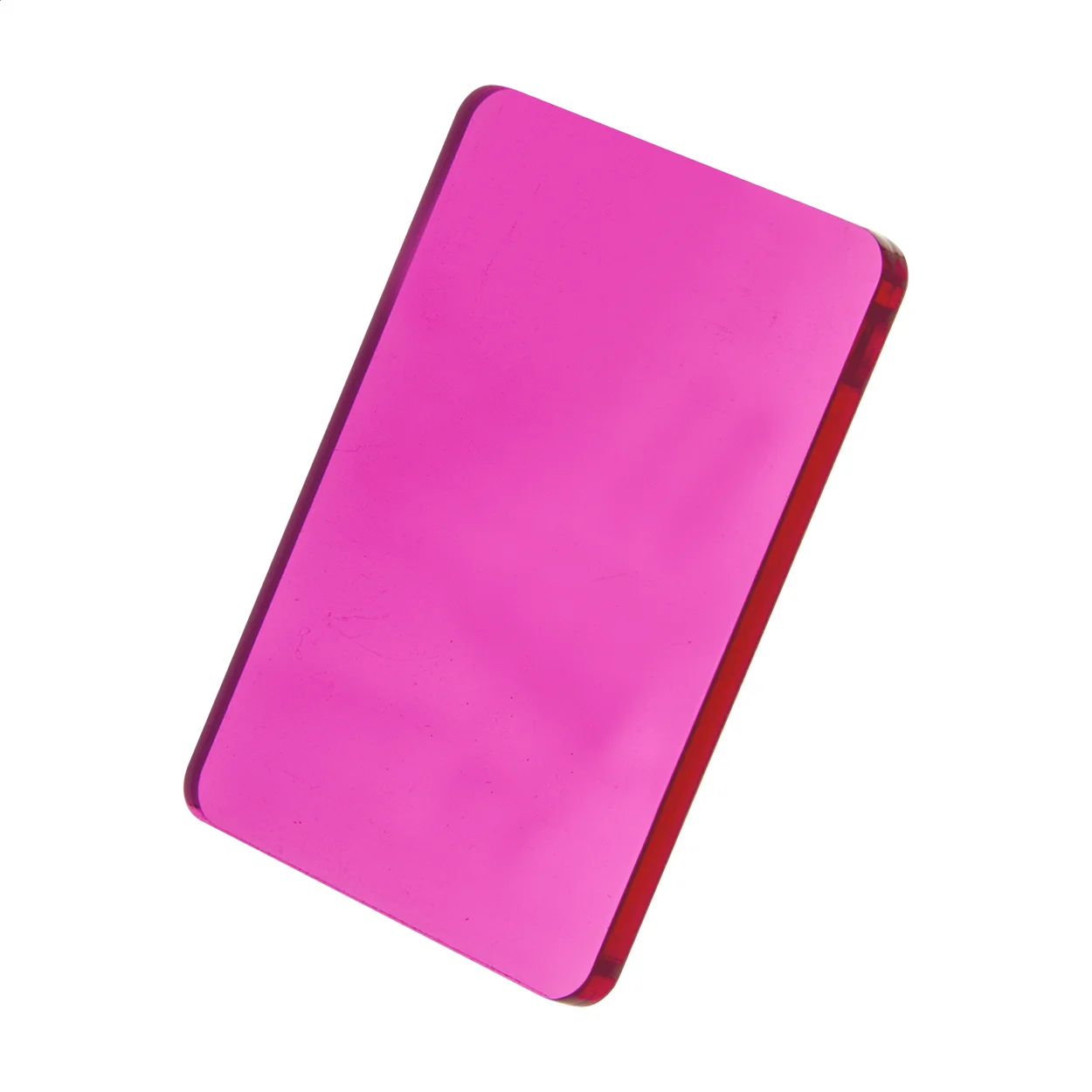 Schlüsselanhänger CreaFob in Sonderform, pink/transparent – Bild 2