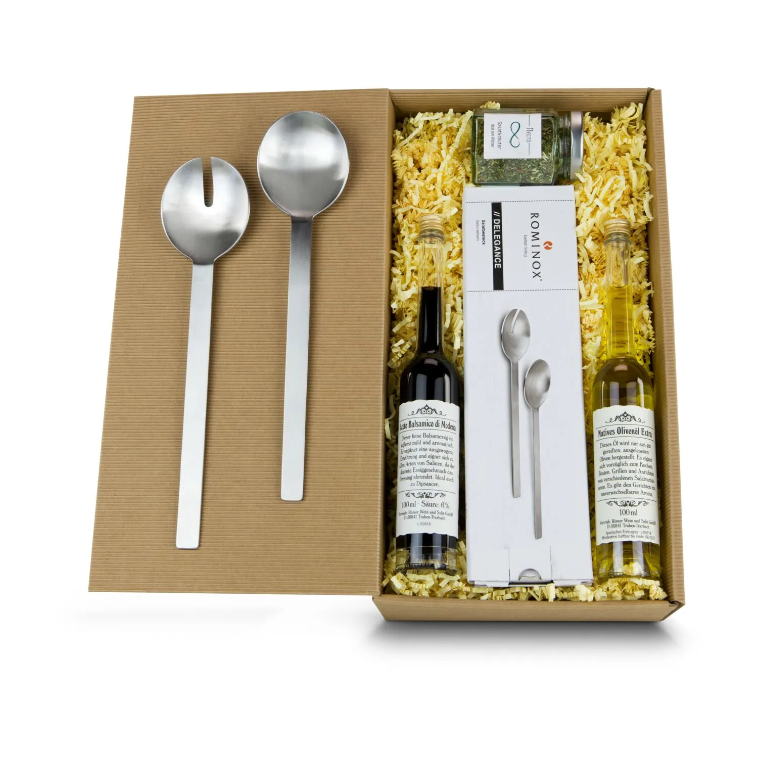Geschenkset / Präsenteset: Salat-Duett, beige – Bild 2
