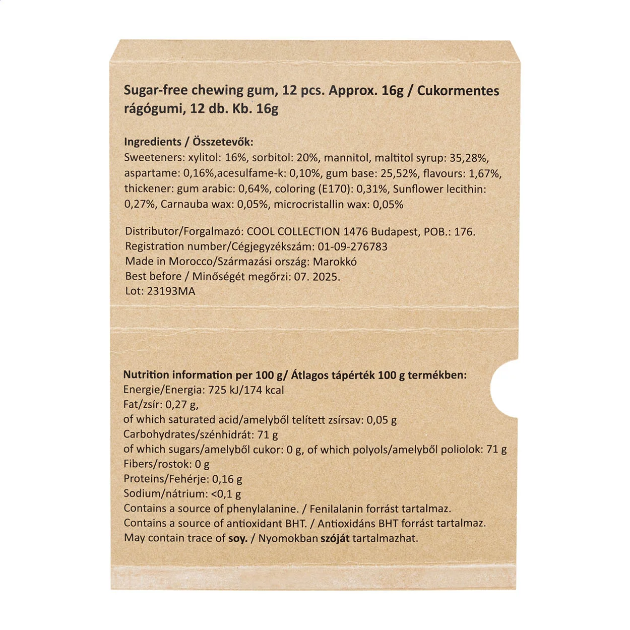 Individuell bedruckbarer Kaugumiiblister CreaChew 12 Eco, natur – Bild 5