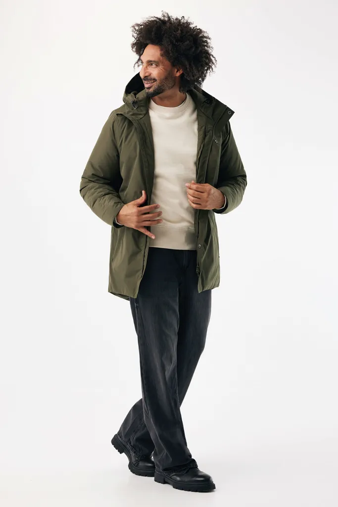 IQONIQ Thelon Parka aus recyceltem Polyester, khaki – Bild 4