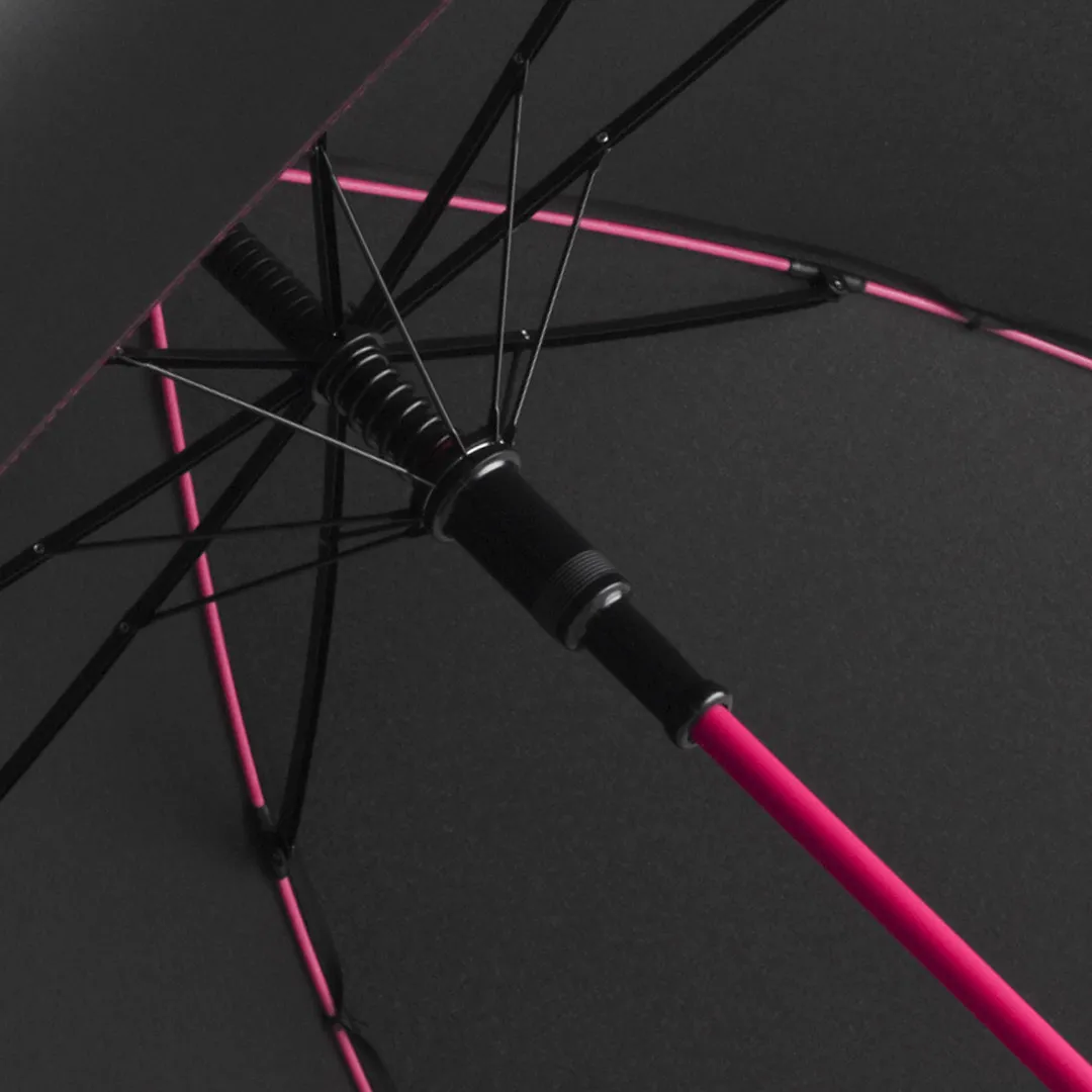 AC-Stockschirm Colorline, schwarz-magenta – Bild 2