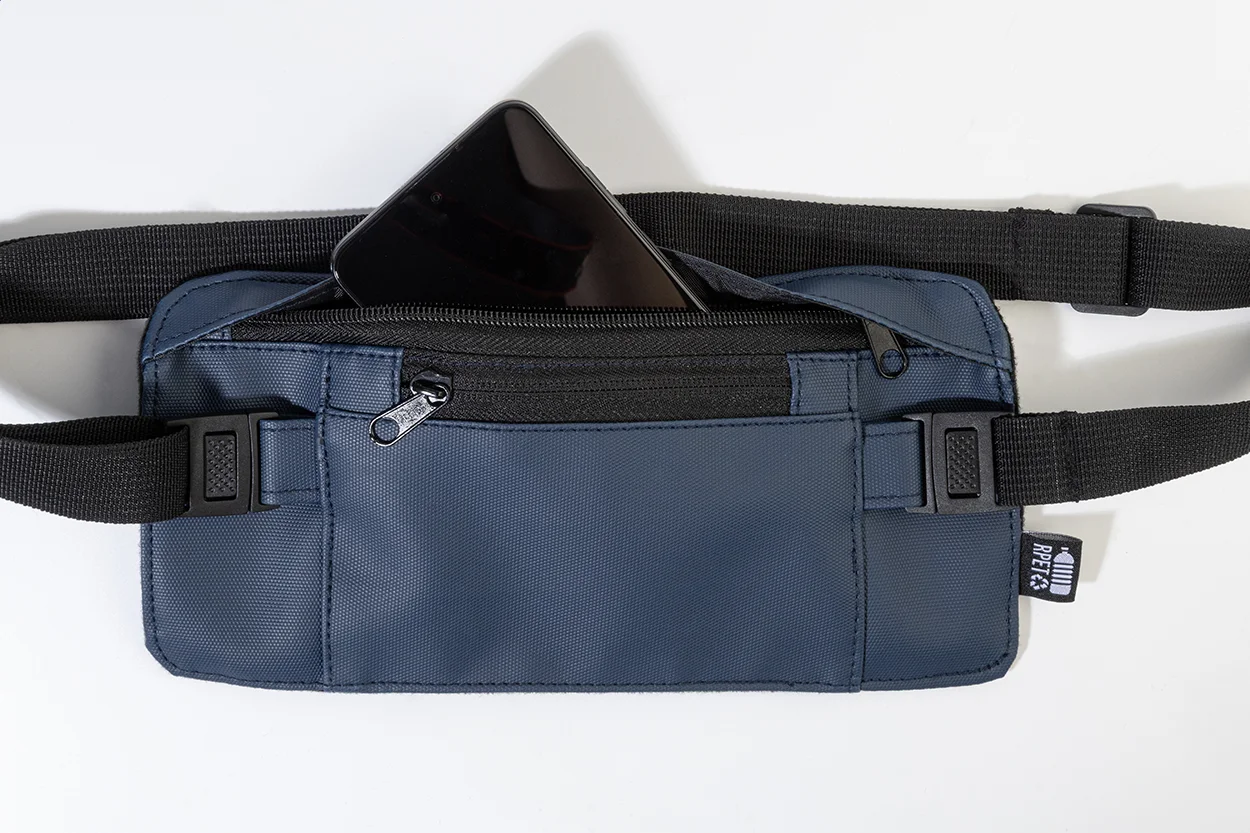 RPET-Gürteltasche Hippu, blau – Bild 4