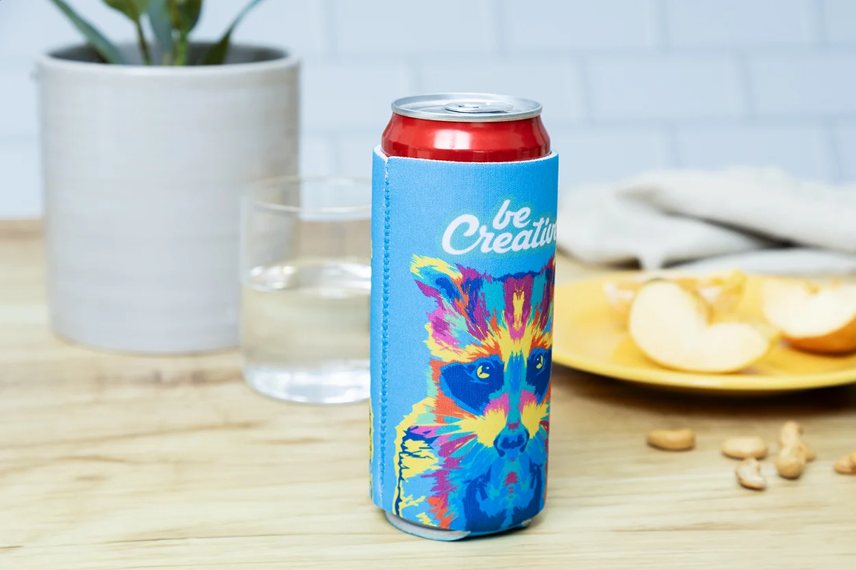 RPET Dosenkühler PrintCan Slim, weiß – Bild 9