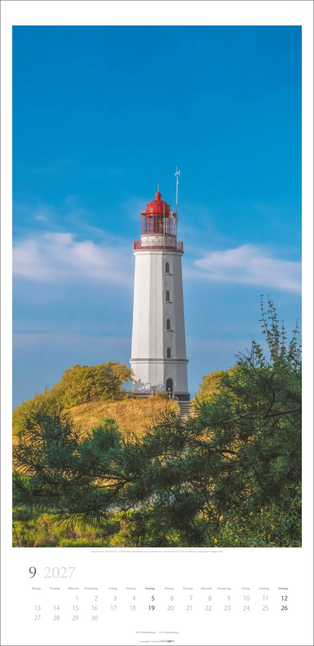 Leuchttürme Wandkalender 2027, 33 × 68 cm (B × H) – Bild 10