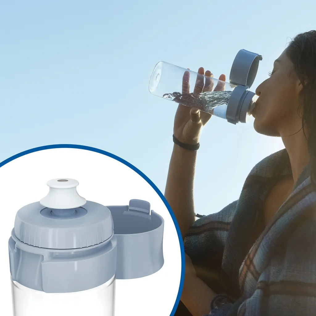 BRITA VITAL Wasserfilterflasche inkl. 2 Filter, 600ml, hellblau – Bild 5