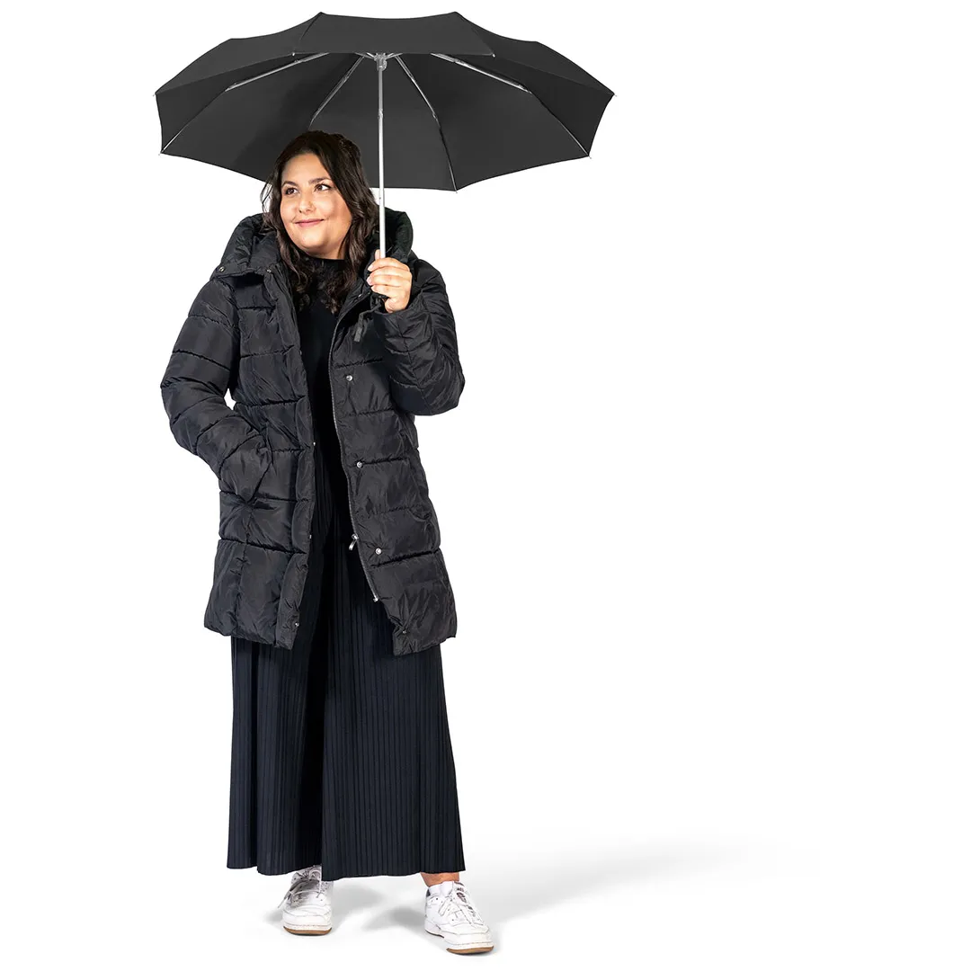 Alu-Mini-Taschenschirm, schwarz – Bild 4