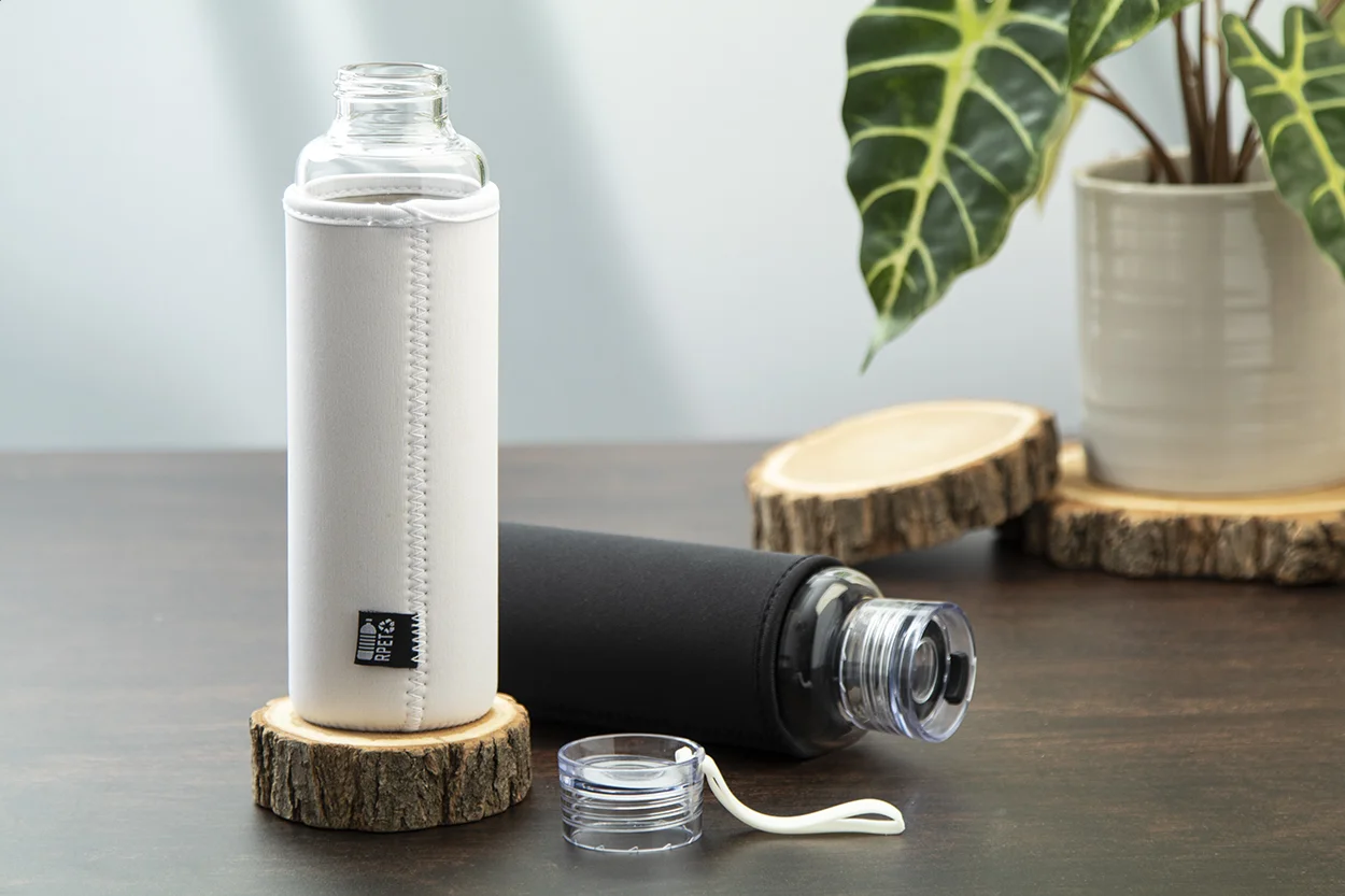 Flasche Vitrem aus recyceltem Glas, schwarz – Bild 7