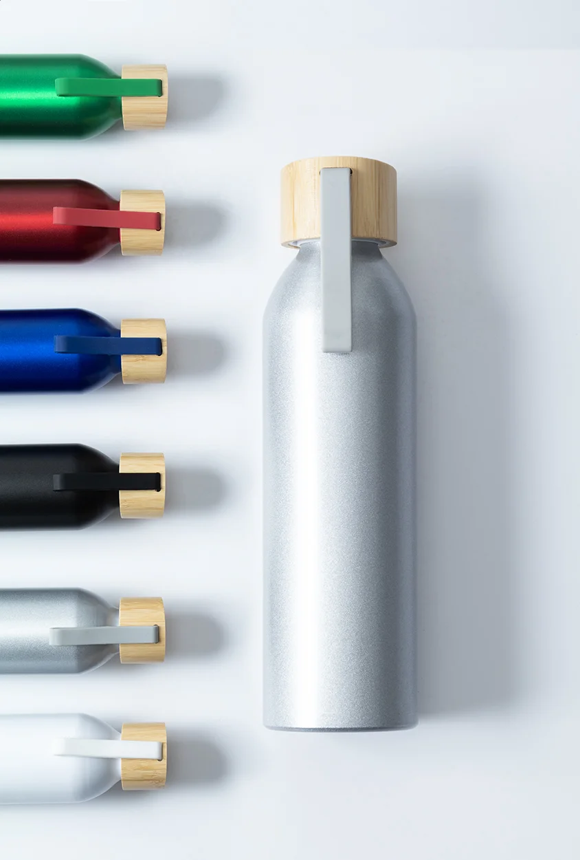 Flasche Ralusip Plus aus recyceltem Aluminium, silber – Bild 6