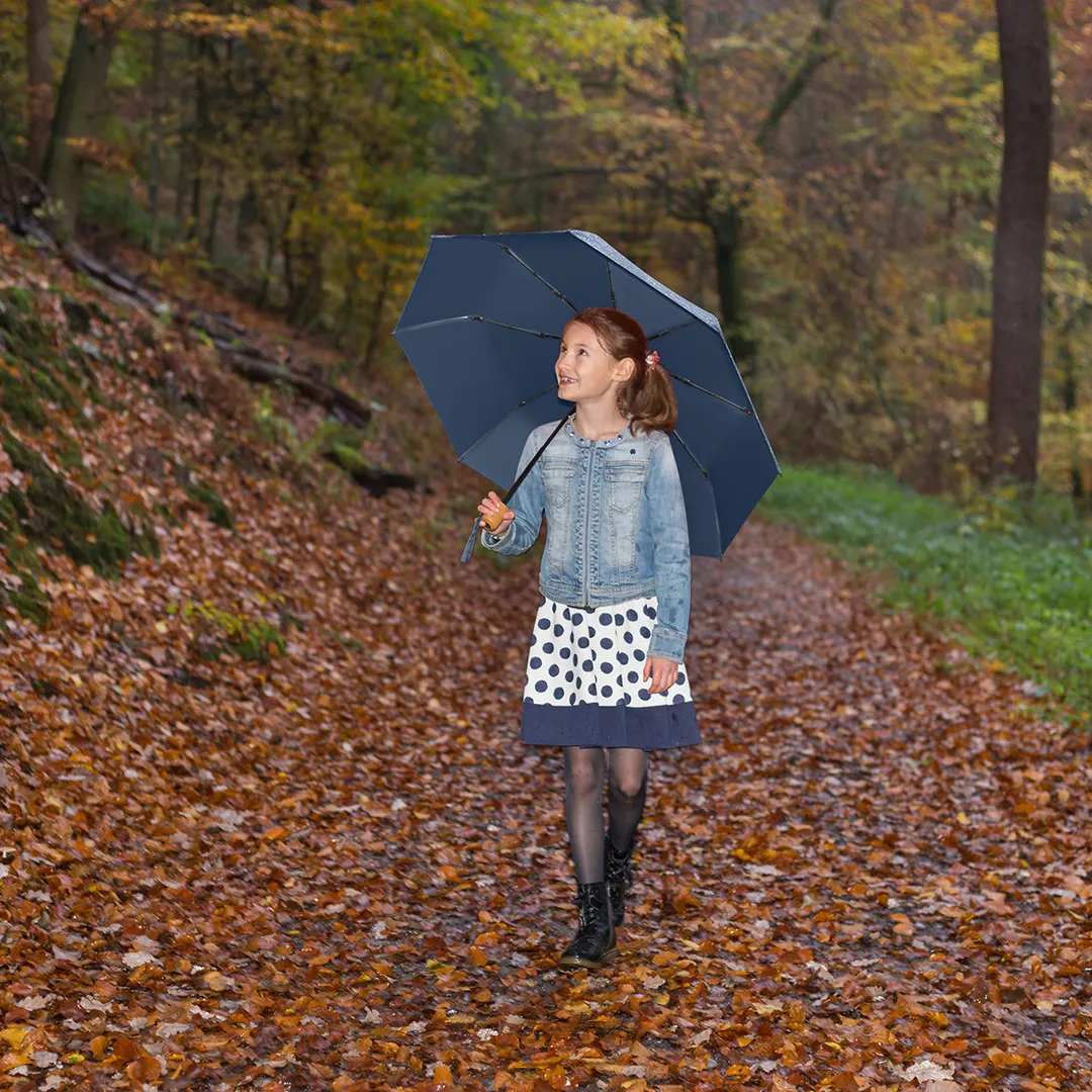 Taschenschirm ÖkoBrella, Ø 98 cm, Länge 26,5 cm, marine wS – Bild 9