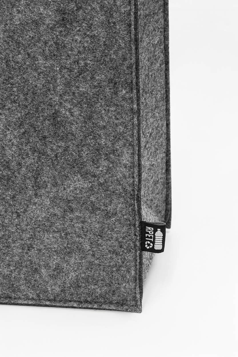 Einkaufstasche RPET Refelt Shop Lux, grau – Bild 3