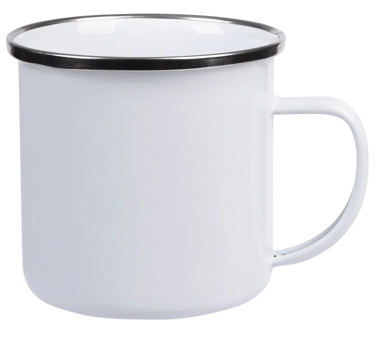 VINTAGE CUP - Emaille-Trinkbecher, weiß – Bild 2