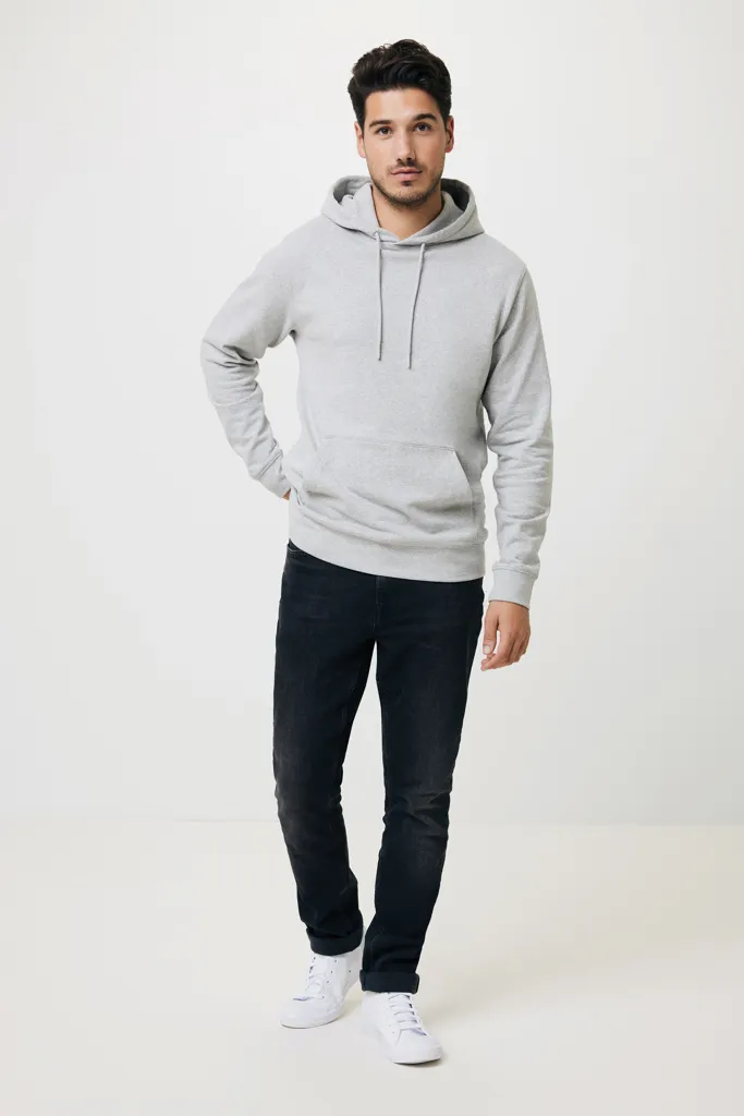 IQONIQ Torres ungefärbter Hoodie aus recycelter Baumwolle, heather grey – Bild 11