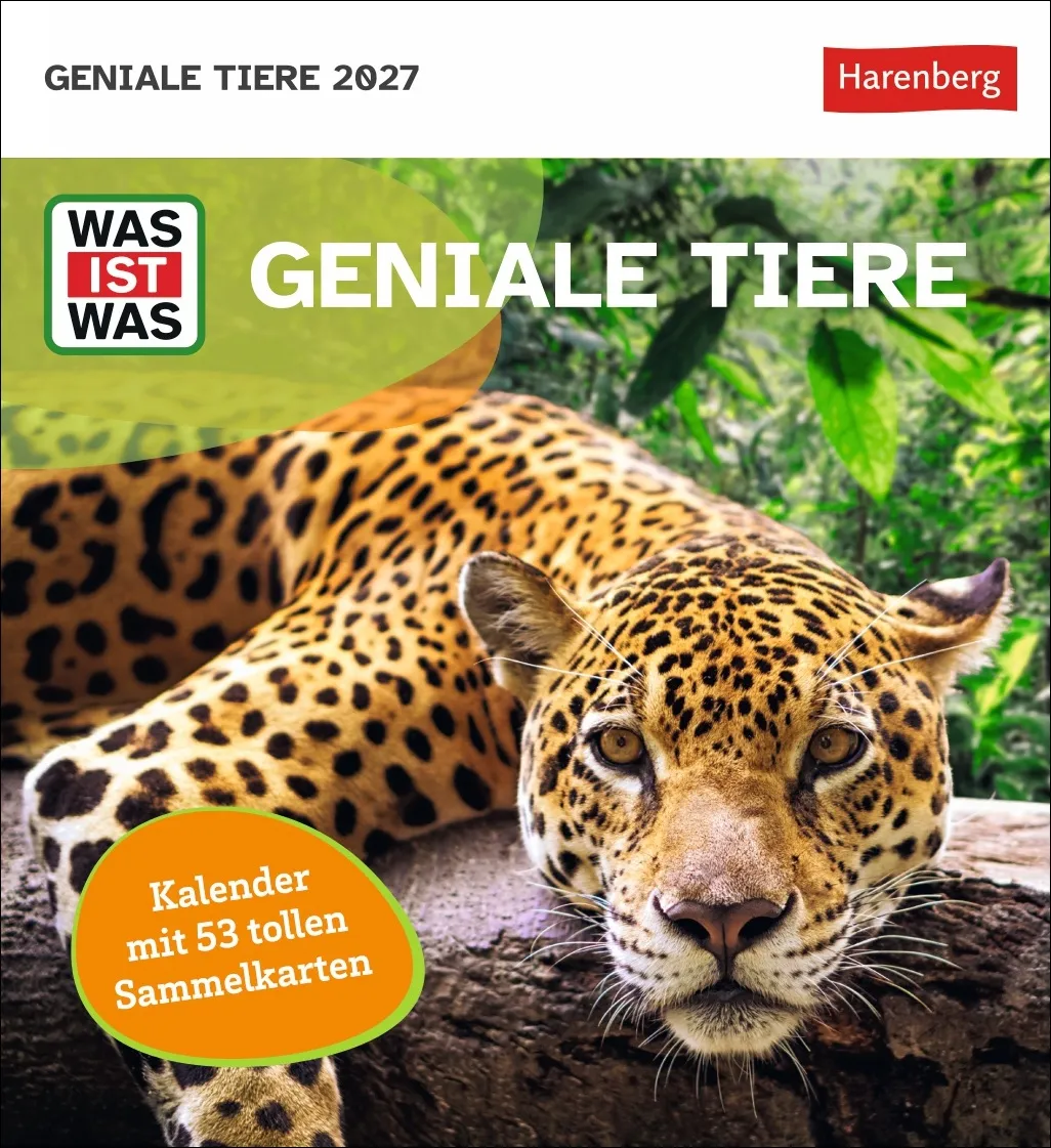 WAS IST WAS Geniale Tiere Postkartenkalender 2027