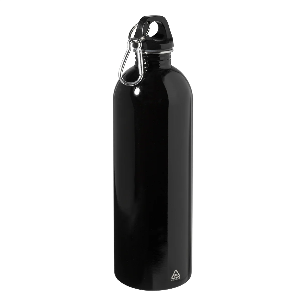 Flasche Ressuto XL aus recyceltem Edelstahl, schwarz – Bild 4