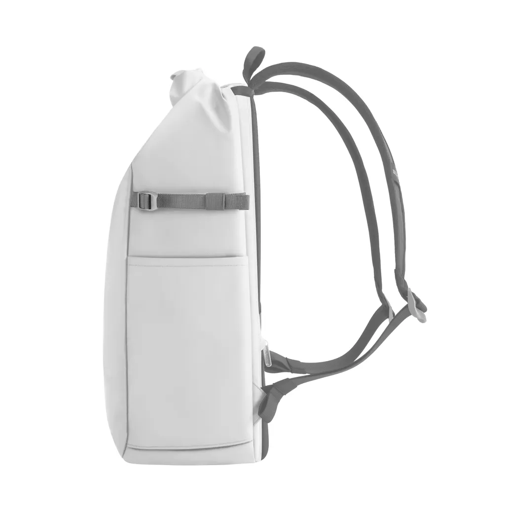 Urban wasserabweisender Anti-Diebstahl Rucksack, off white – Bild 3