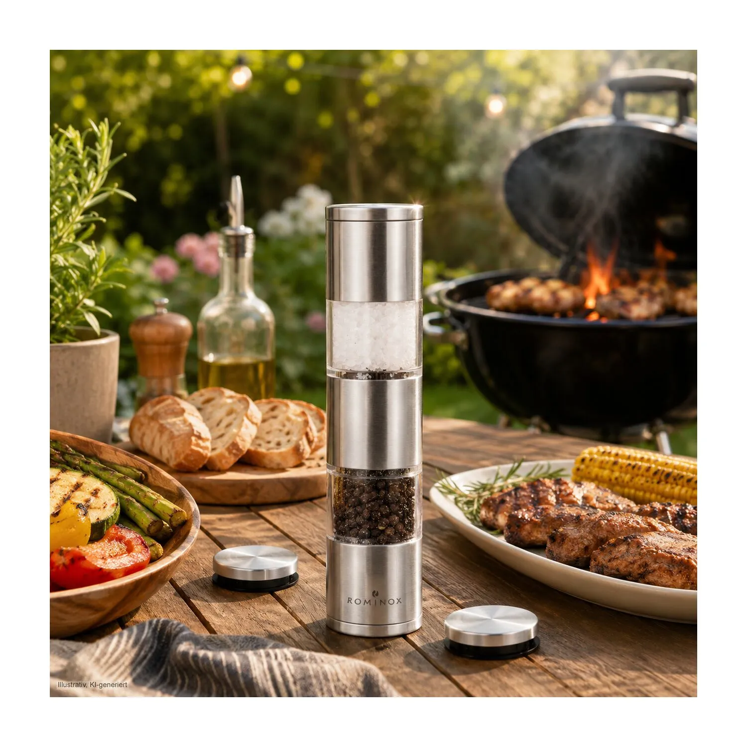 ROMINOX® Salz- und Pfeffermühle // Dumelo, silber – Bild 8