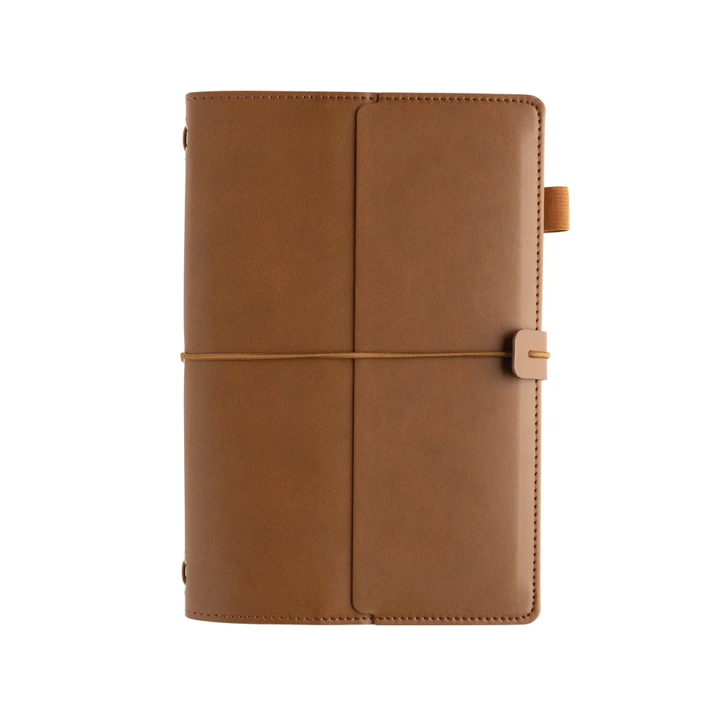 Daily Notes Binder 3-in-1 PU-Notizbuch zum Nachfüllen, braun – Bild 8