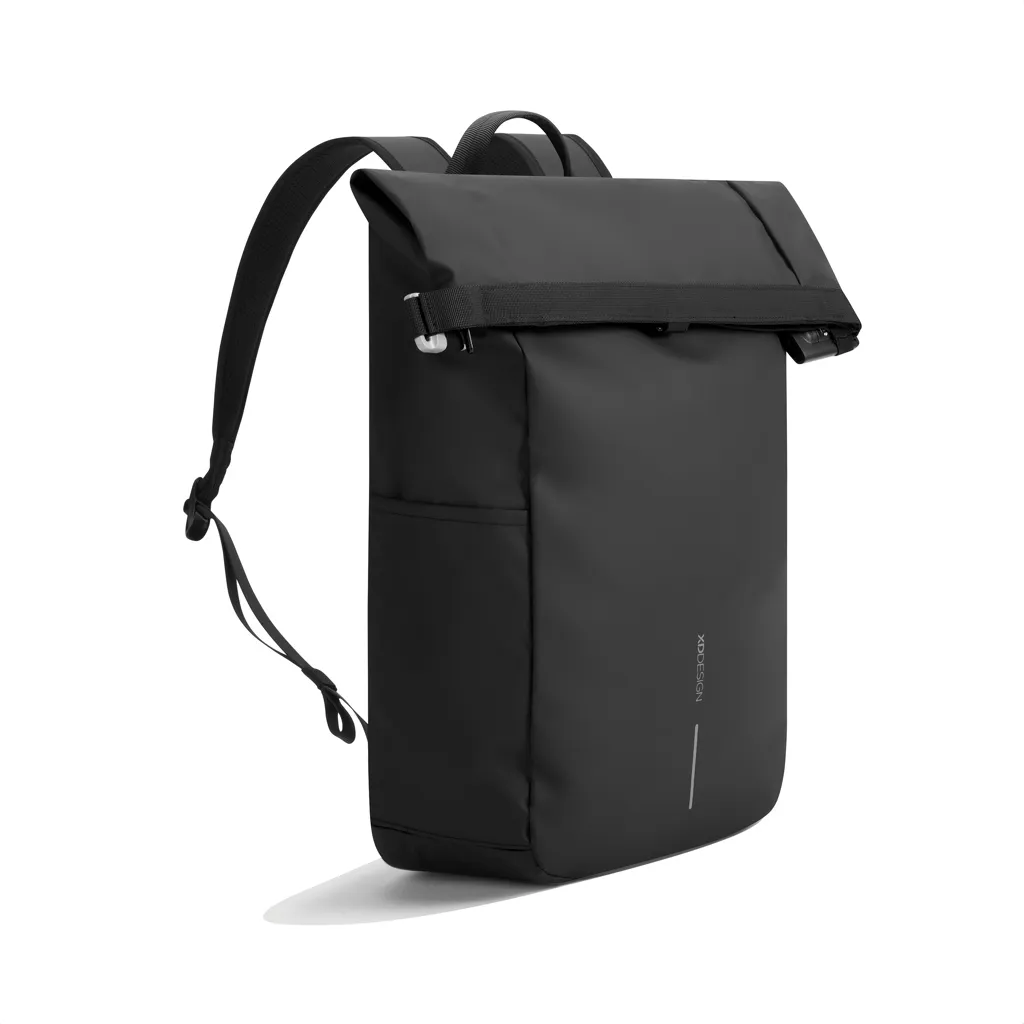 Urban wasserabweisender Anti-Diebstahl Rucksack, schwarz – Bild 8