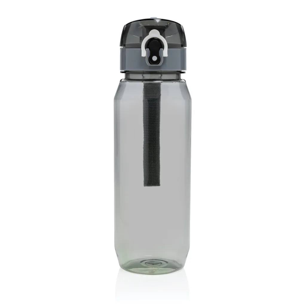 Yide verschließbare Wasserflasche aus RCS rec. PET, 800ml, schwarz – Bild 2