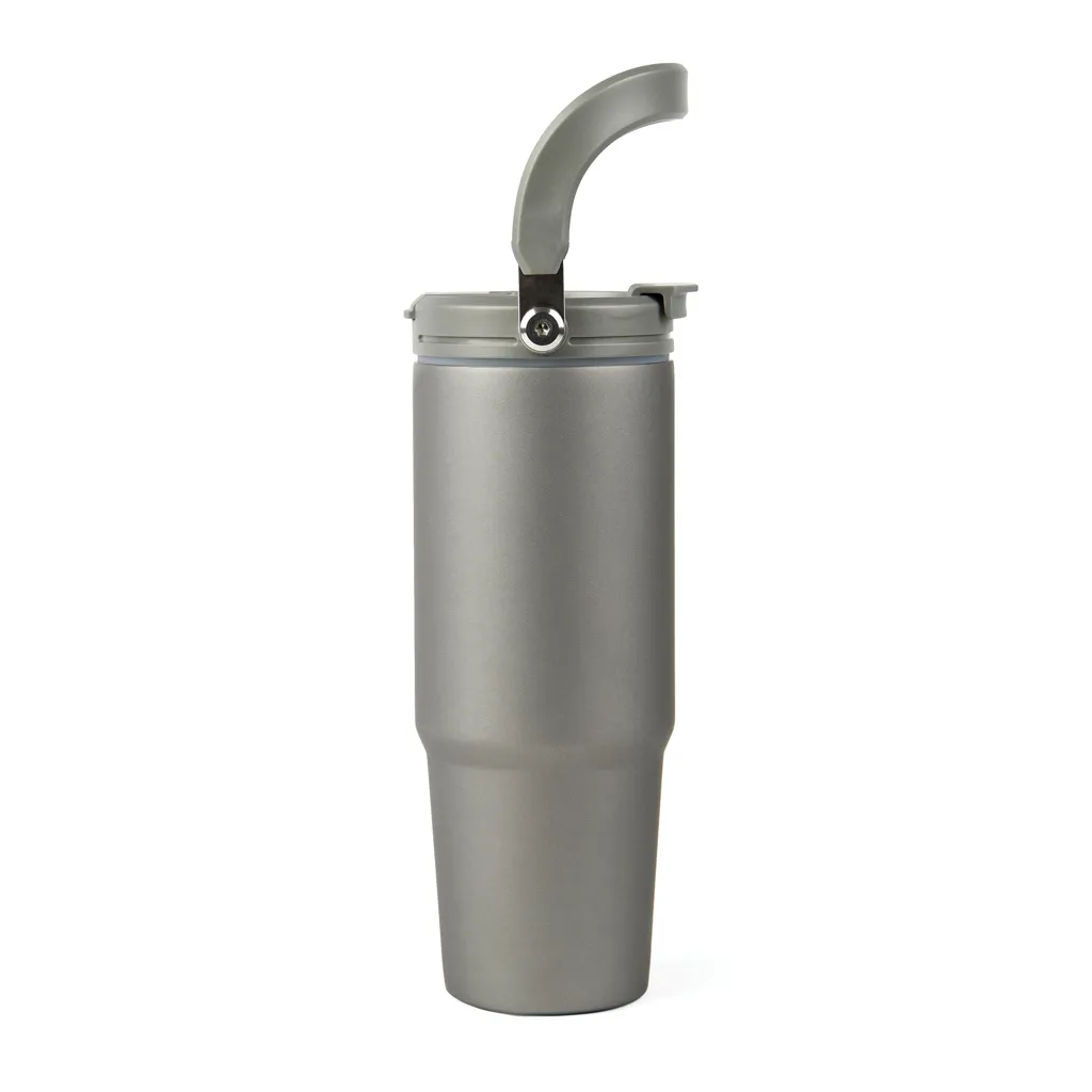 VINGA Eos Trek 880ml Flasche aus RCS rec. Stainless-Steel, grau – Bild 4