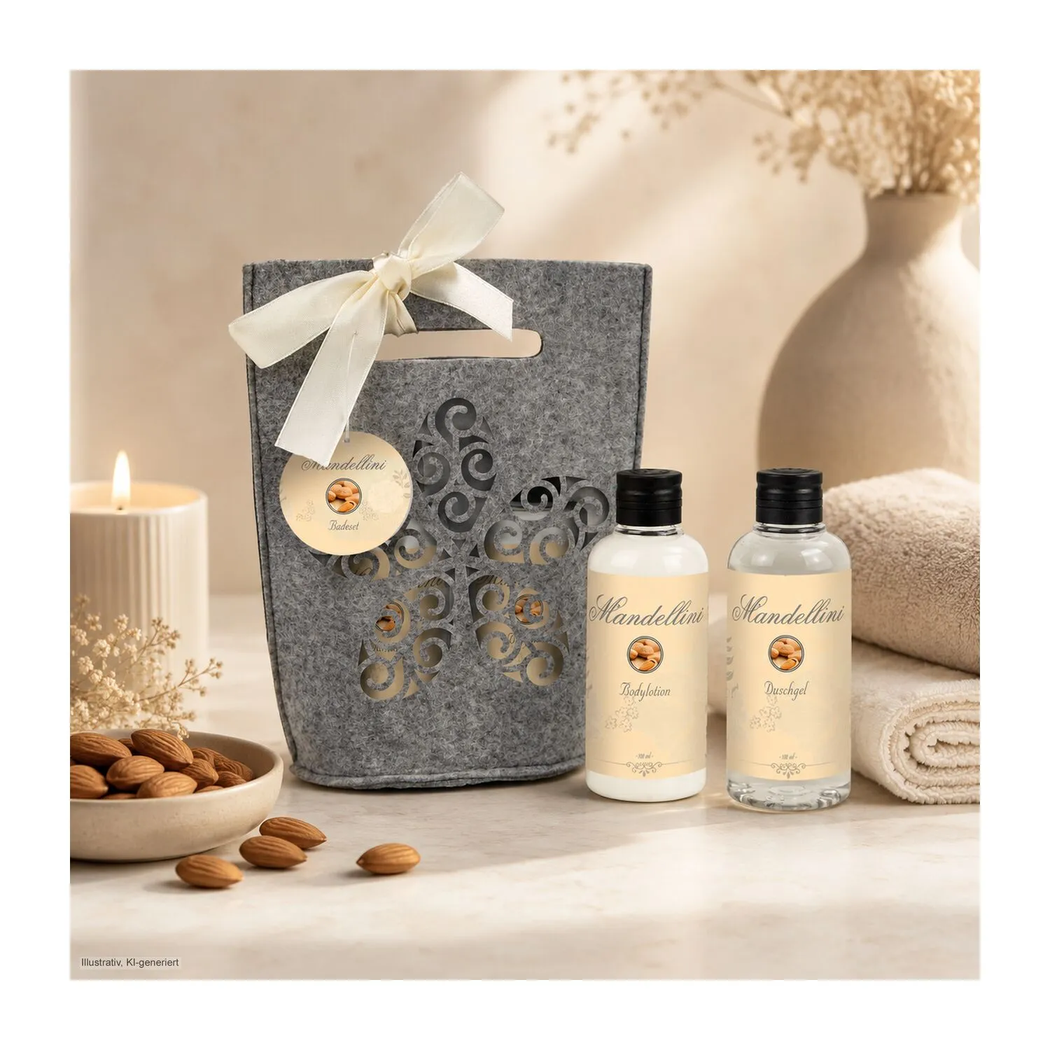Wellness-Geschenkset: Mandellini, grau – Bild 5