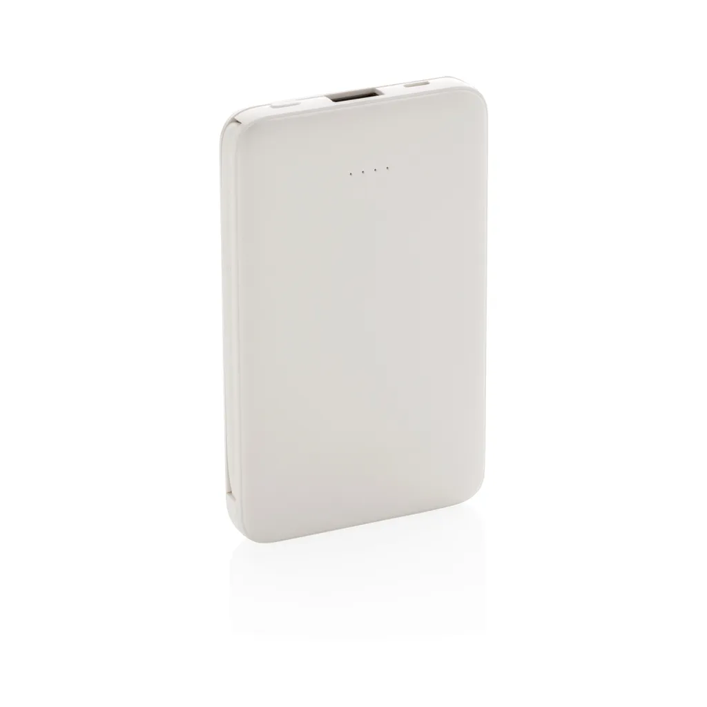 5.000 mAh Powerbank mit integriertem Kabel, weiß – Bild 4