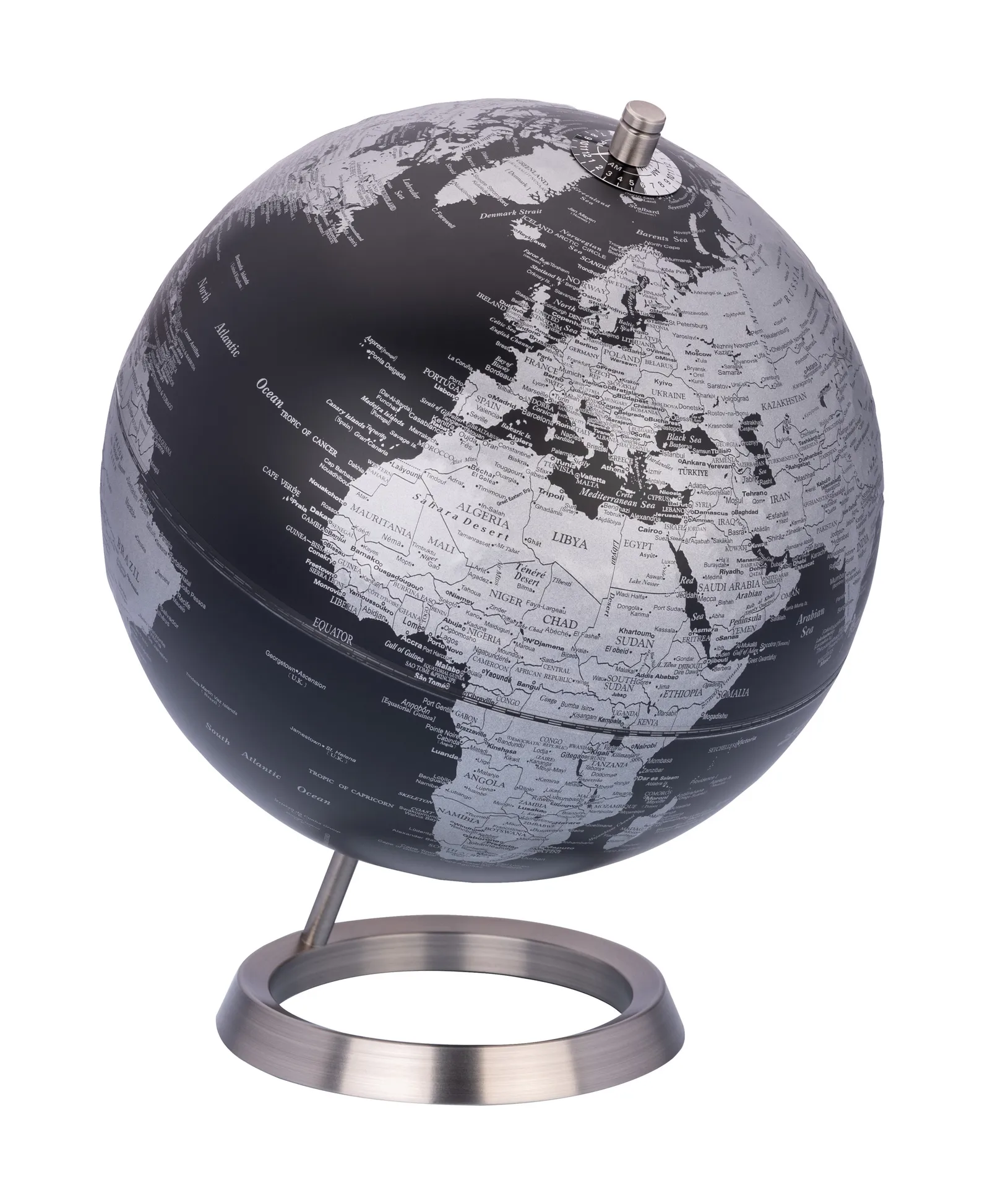 Globus 23,5 GRAD schwarz/silberfarben, schwarz/silberfarben – Bild 3
