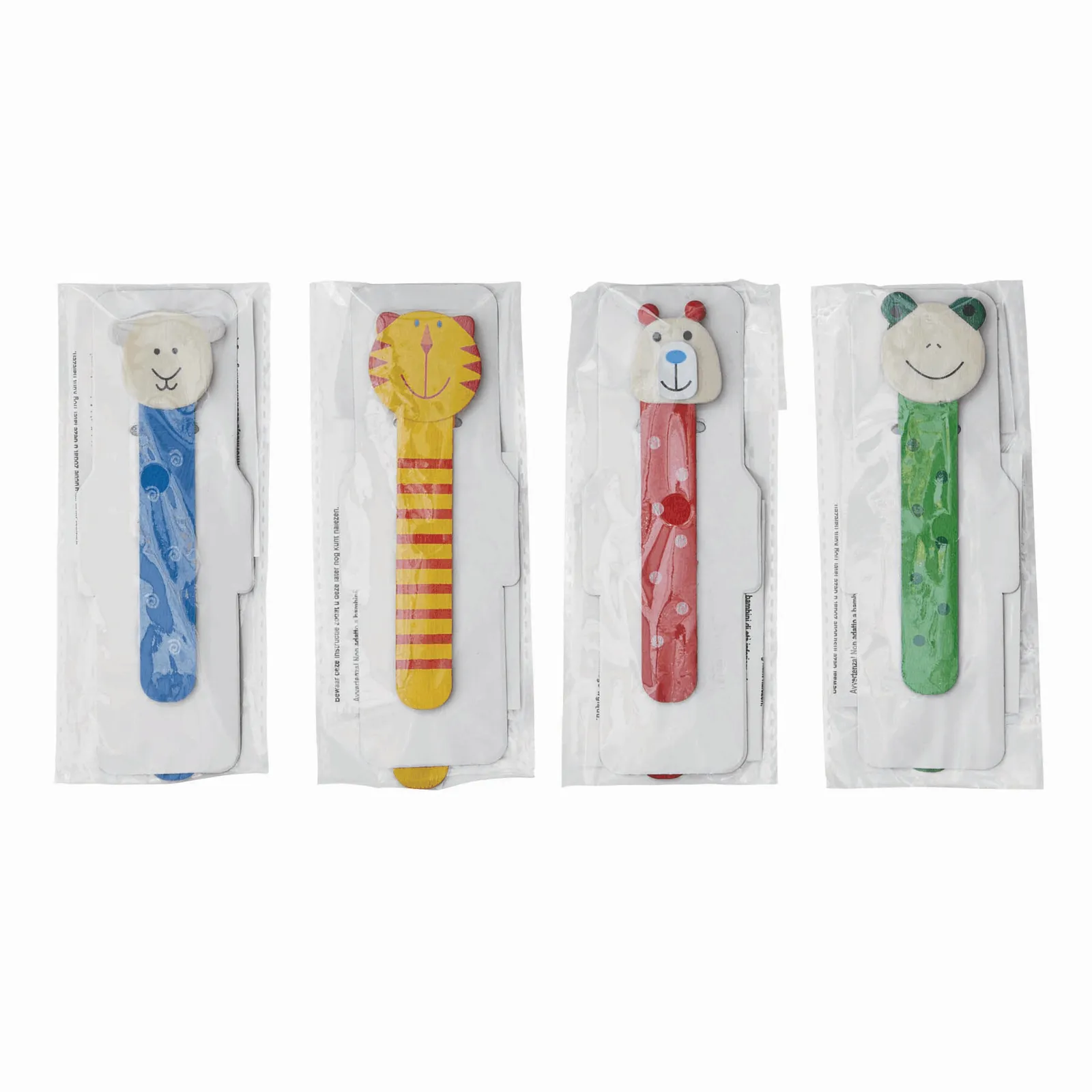 FUNNY ANIMALS - Holz-Lesezeichen, 4-fach sortiert, Preis pro Stück bunt, bunt – Bild 3