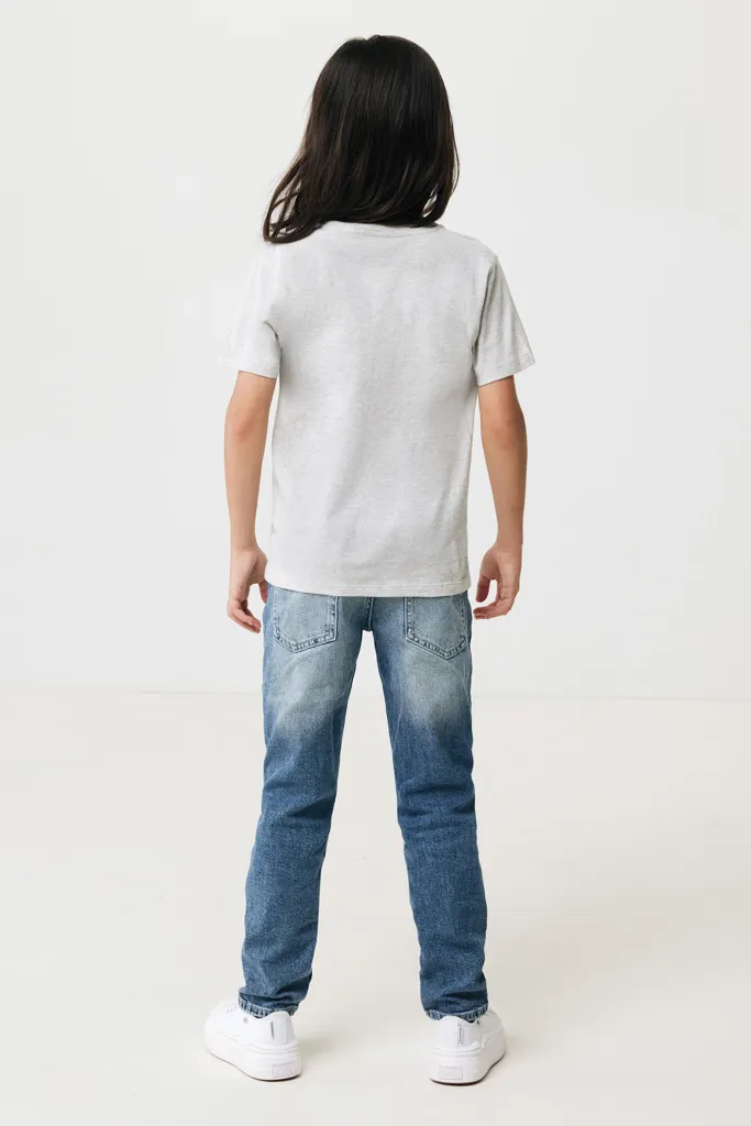 IQONIQ Koli Kids T-Shirt aus recycelter Baumwolle, light heather grey – Bild 5