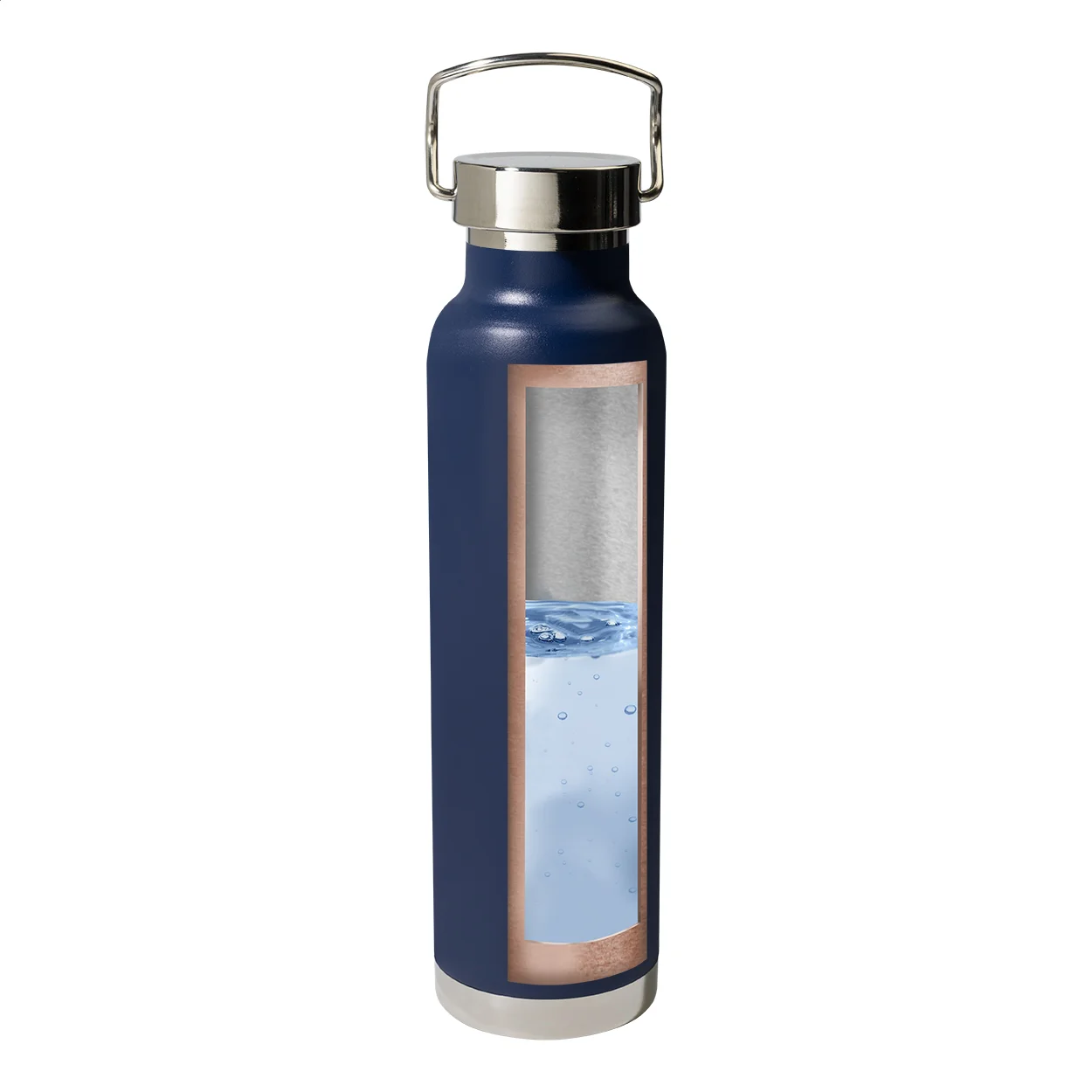 Kupferisolierte Thermoflasche Cuppar, dunkelblau – Bild 5