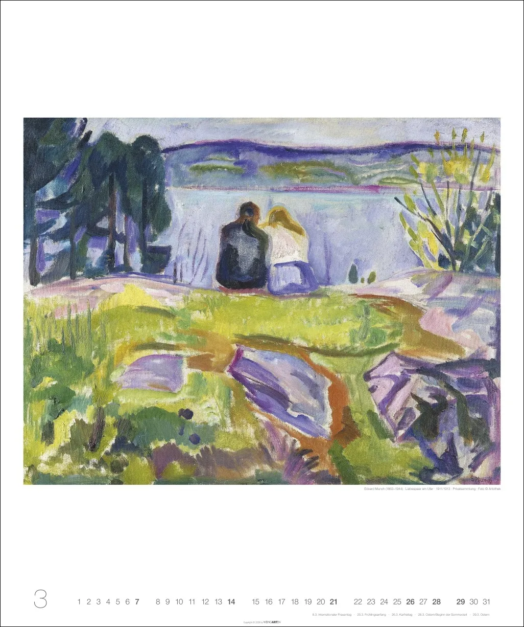 Edvard Munch Edition Wandkalender 2027 – Bild 4