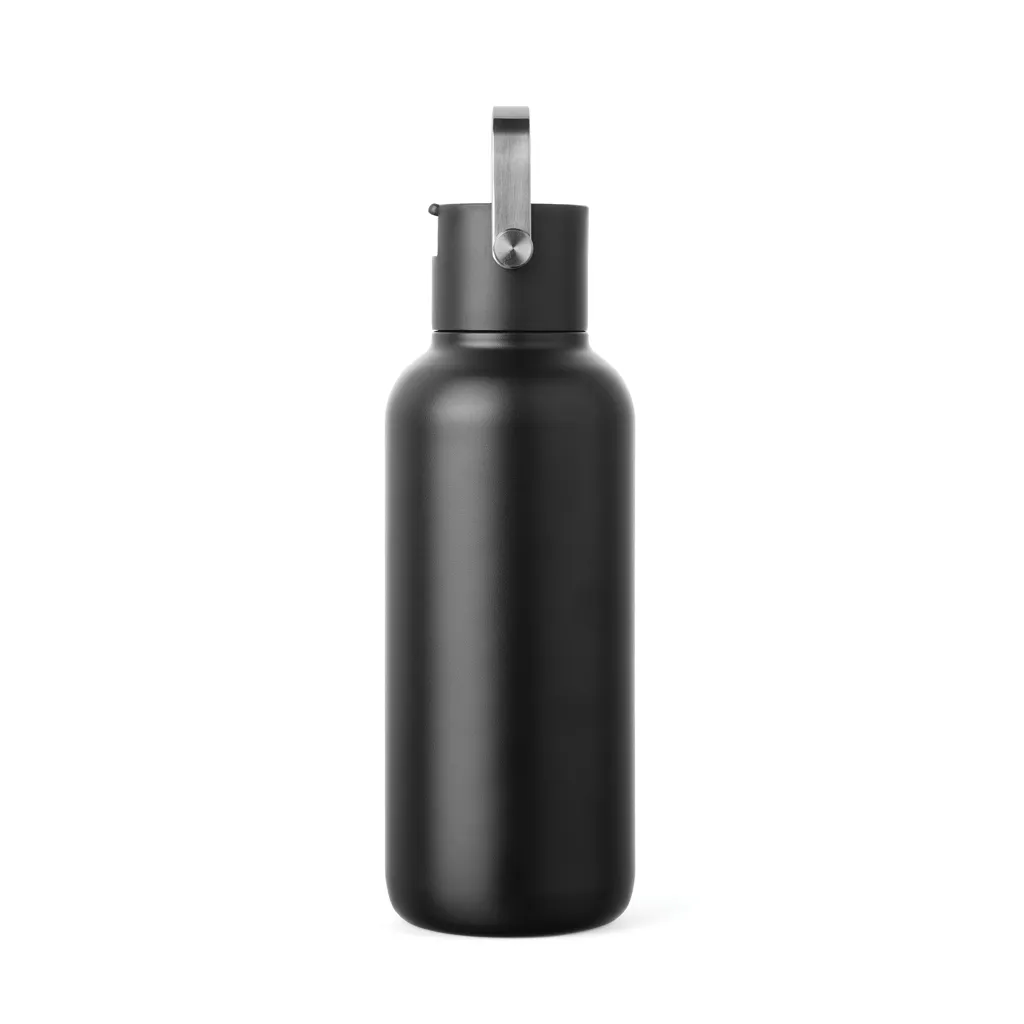 VINGA Cael RCS Stainless-Steel Trinkflasche 600ml, schwarz – Bild 3