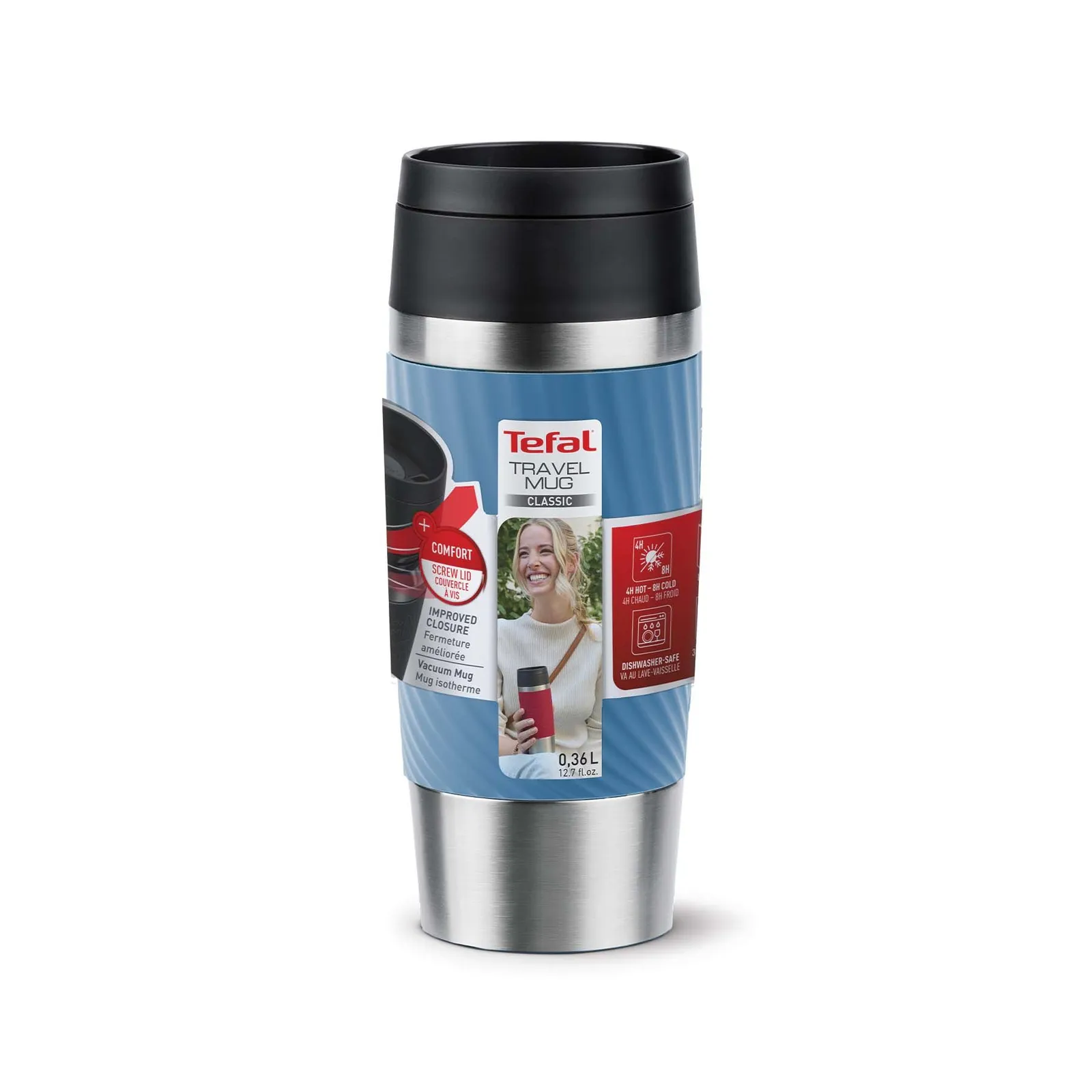 Tefal Thermobecher Classic Twist 0.36L, Blau – Bild 7