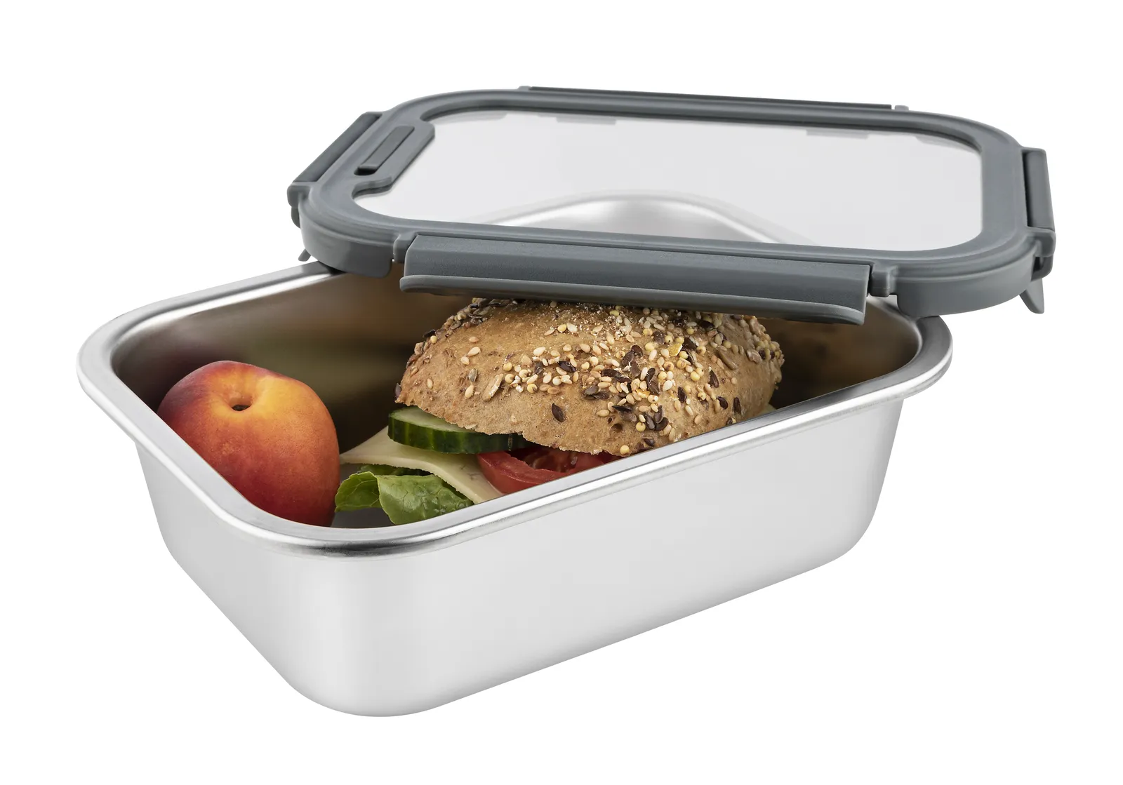 Lunchbox "SteelGourmetCompact", silber – Bild 2