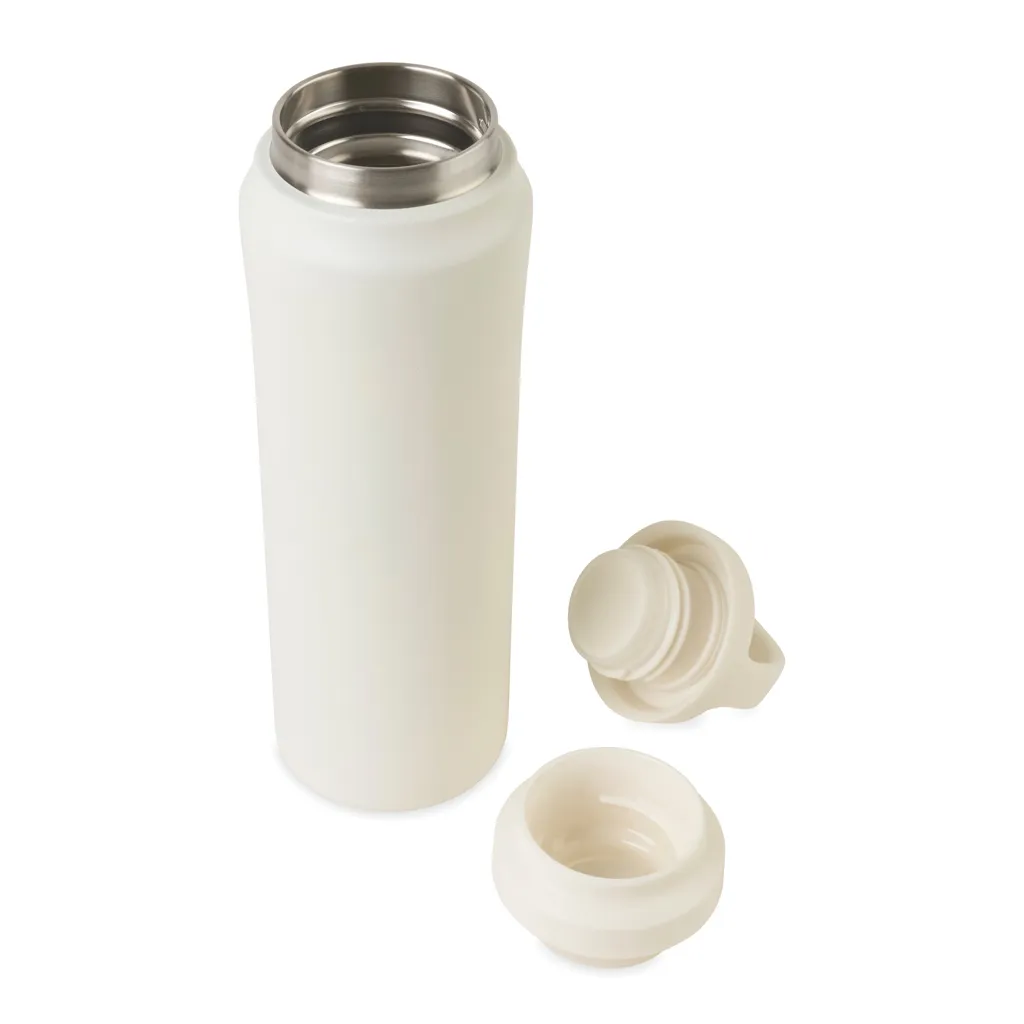 Aviana™ Rowan RCS recycelte Wasserflasche 470ml, weiß – Bild 3