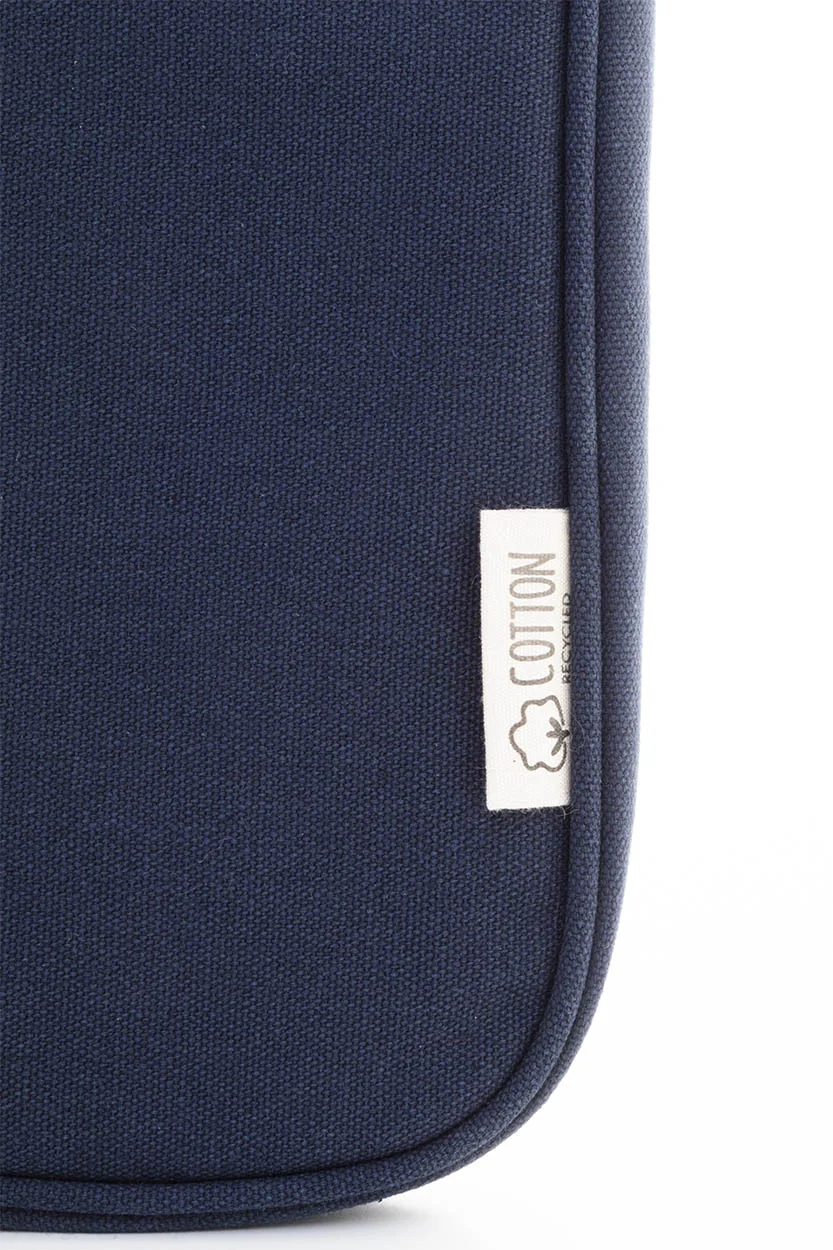 Recycelten Canvas Laptoptasche Rebyss Comp, dunkelblau – Bild 4