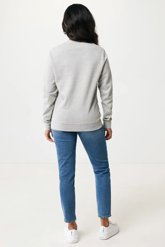 IQONIQ Denali ungefärbt. Rundhals-Sweater aus recycelter BW, heather grey – Bild 8