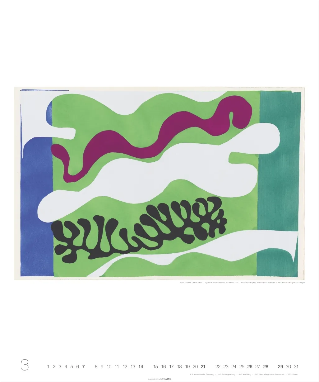 Henri Matisse Edition Wandkalender 2027 – Bild 4