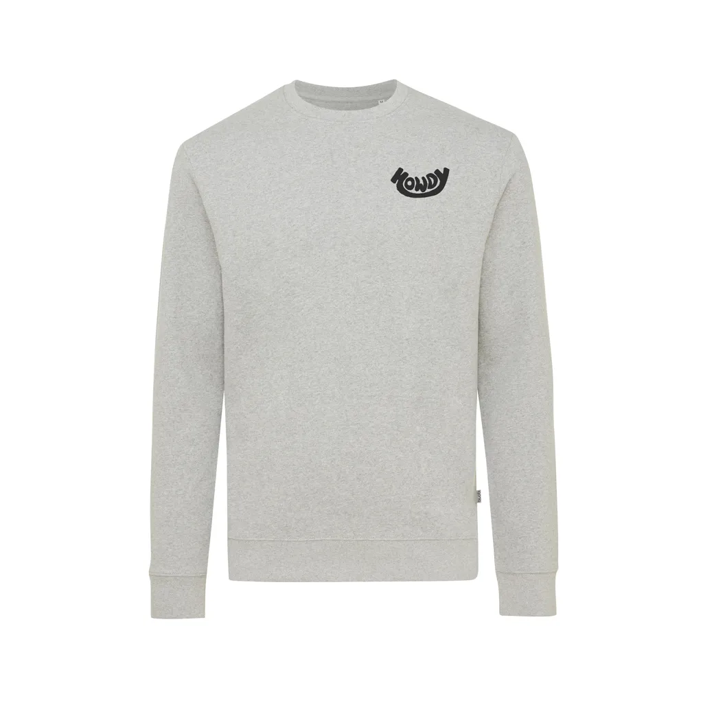 IQONIQ Denali ungefärbt. Rundhals-Sweater aus recycelter BW, heather grey – Bild 4