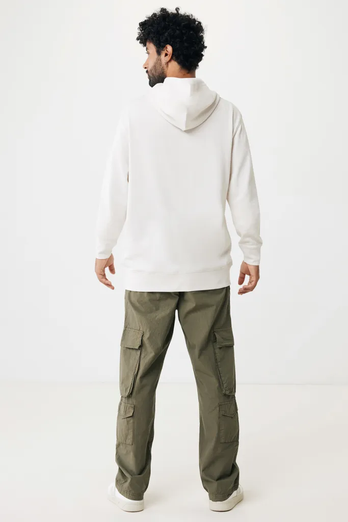 IQONIQ Yengo Hoodie mit Seitentaschen aus rec. Baumwolle, ivory white – Bild 7